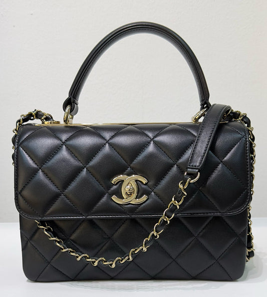 Chanel Small Trendy Flap Bag Black LGHW