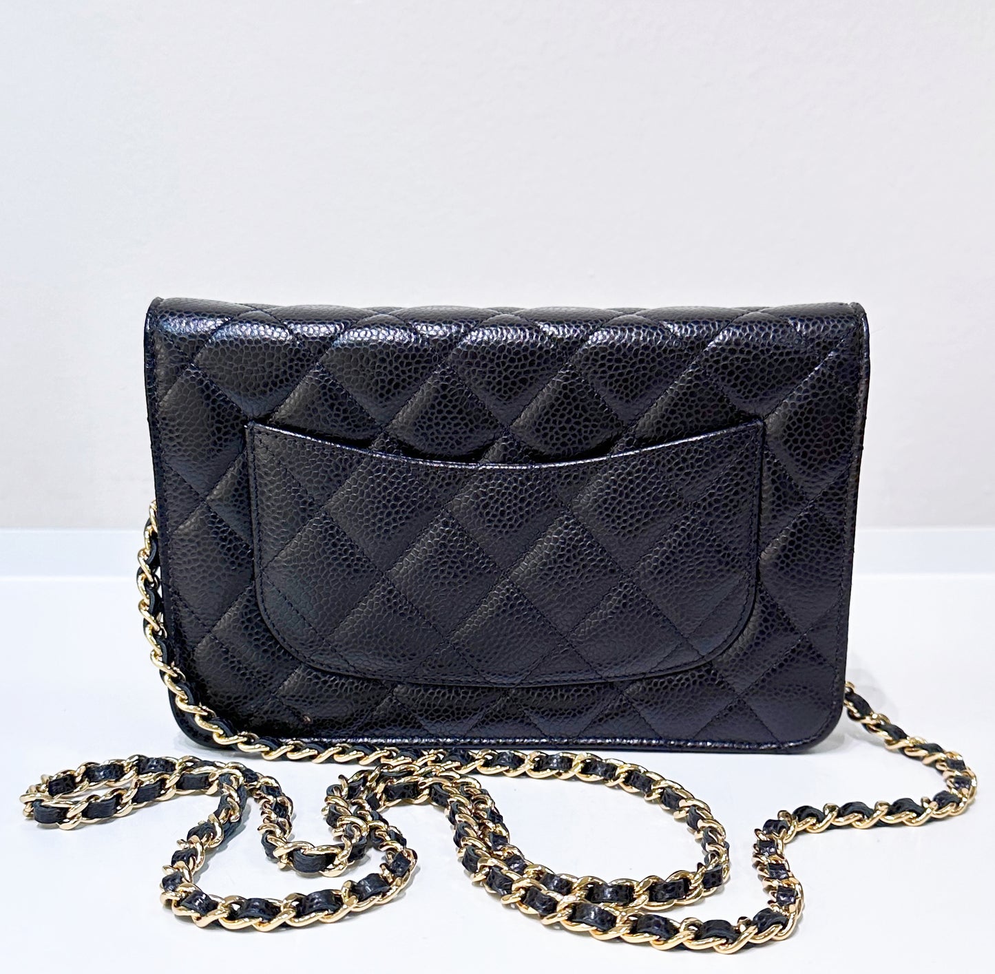 Chanel Classic Wallet on Chain Caviar Black GHW 29 Holo