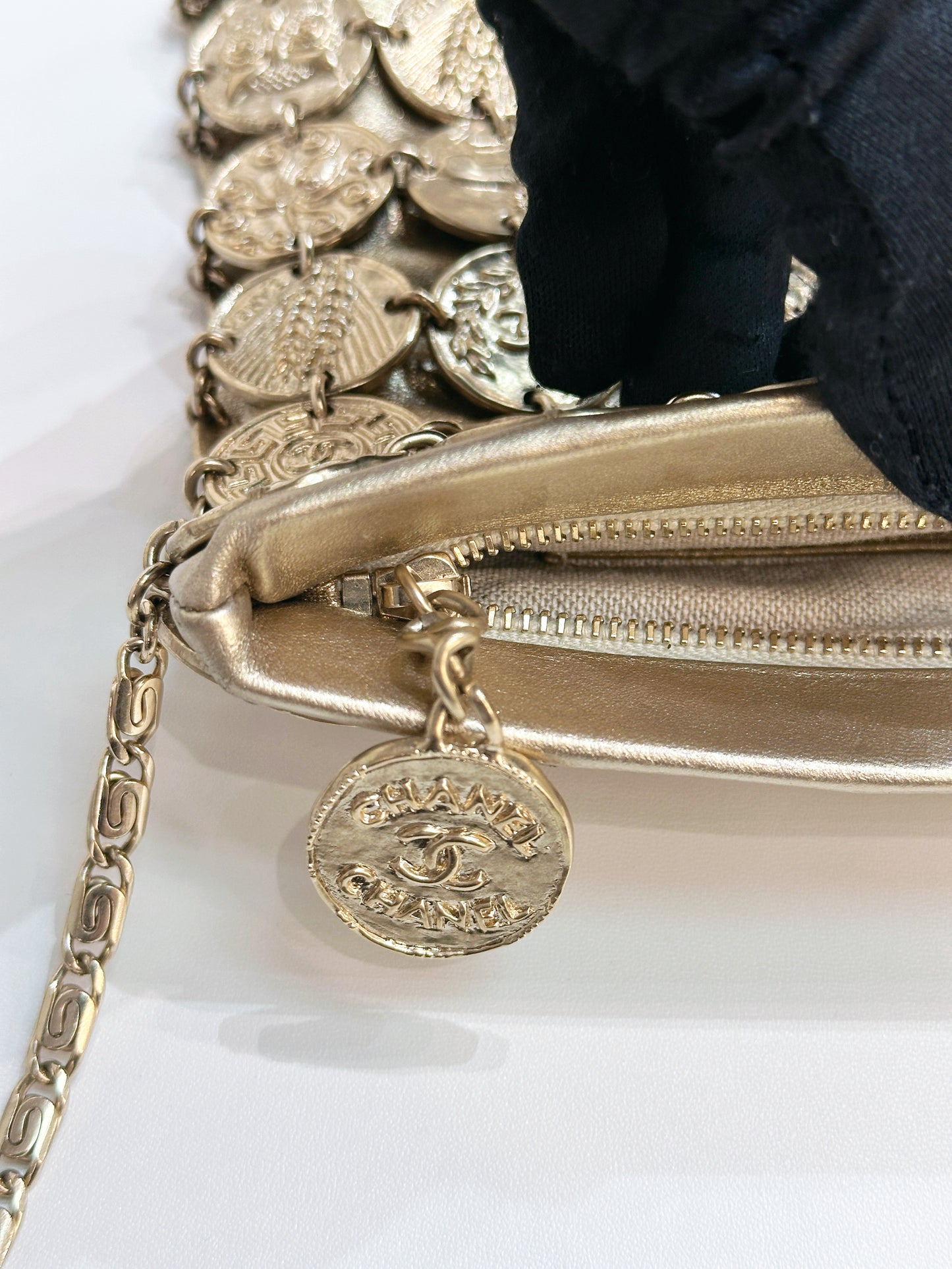 Chanel 18C Gold Medal Evening in Greece Bag Style 2488 holo card