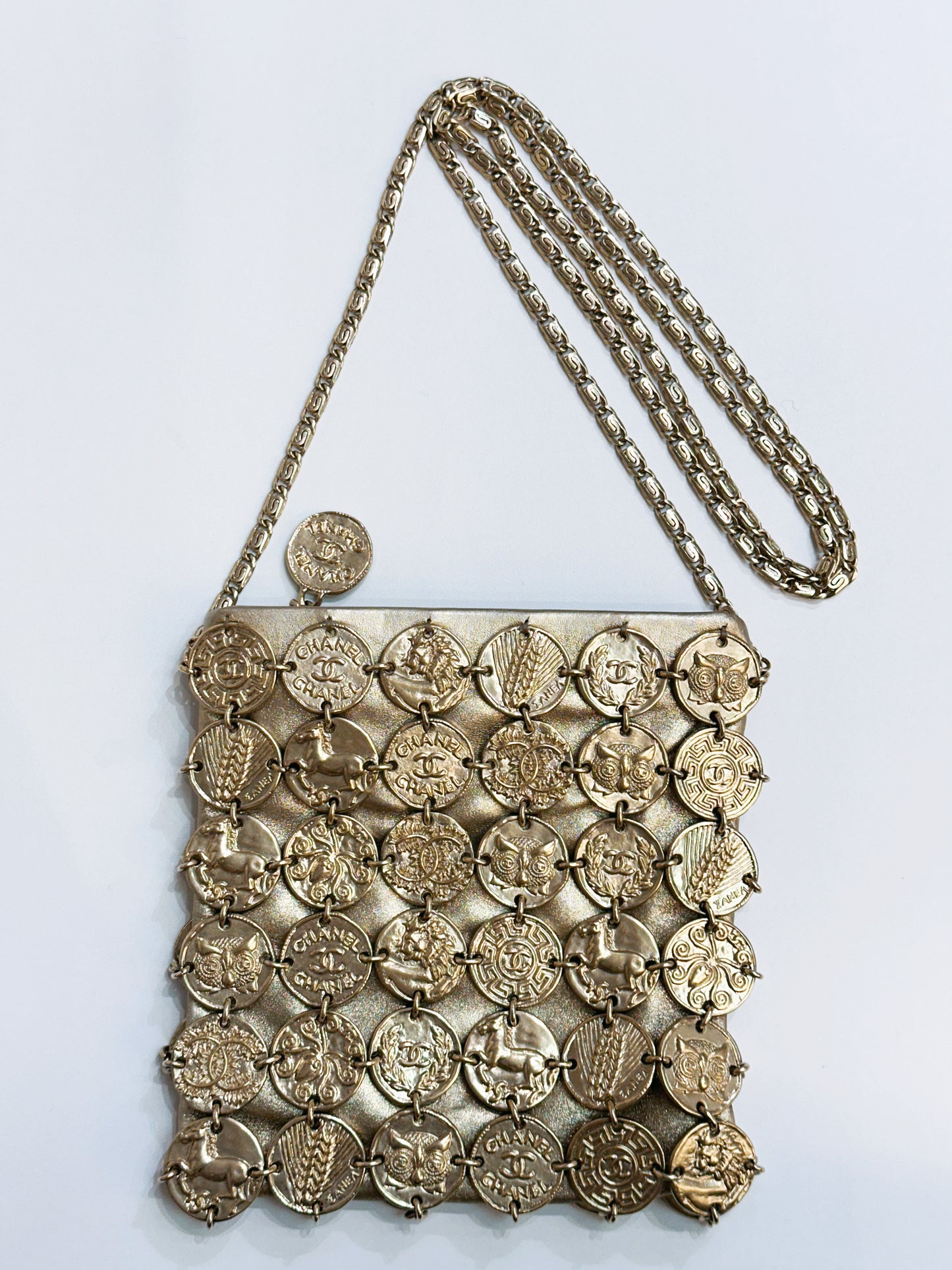 Chanel 18C Gold Medal Evening in Greece Bag Style 2488 holo card