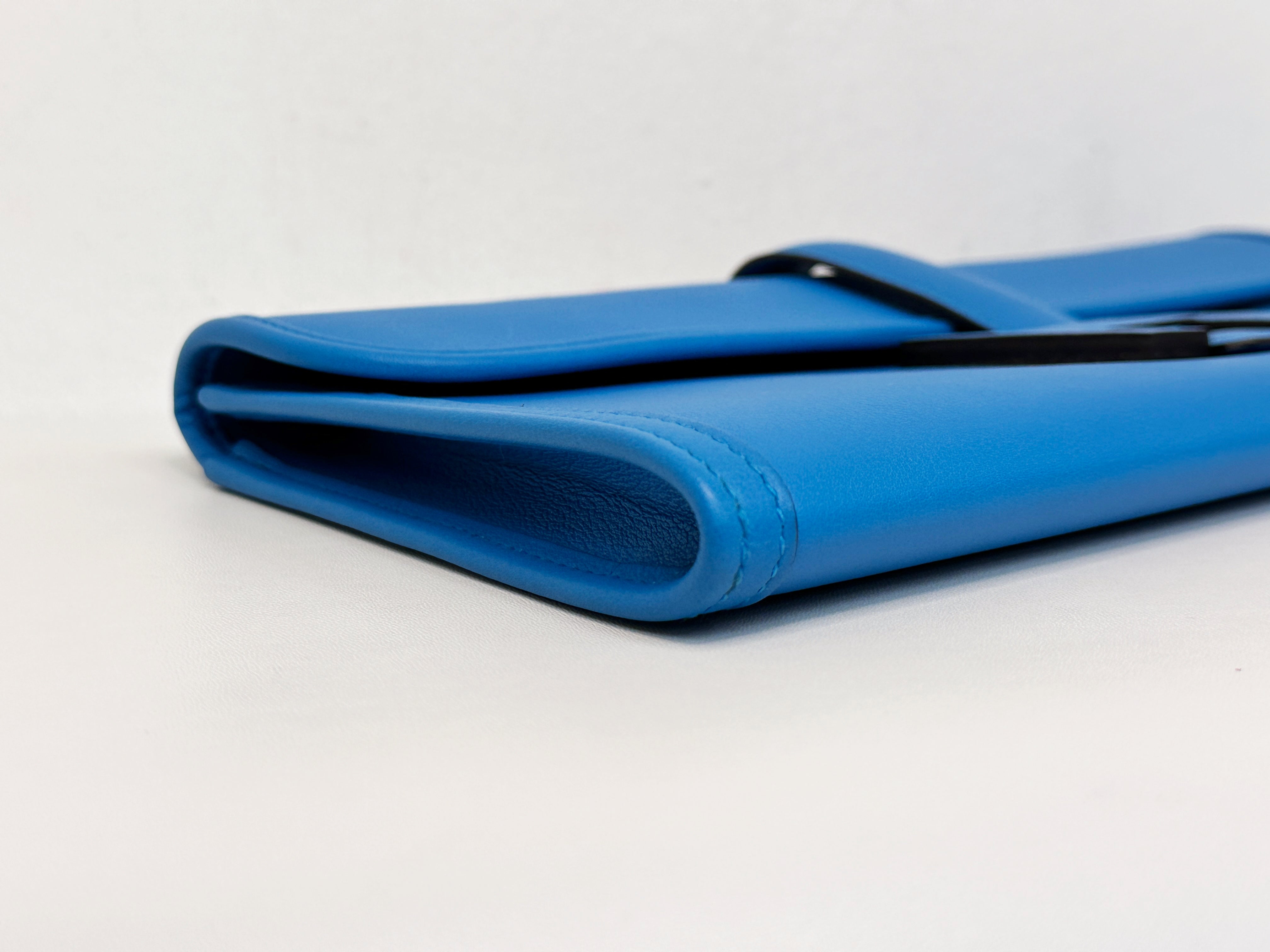 Hermes Jige Elan 29 Blue in Evercolor