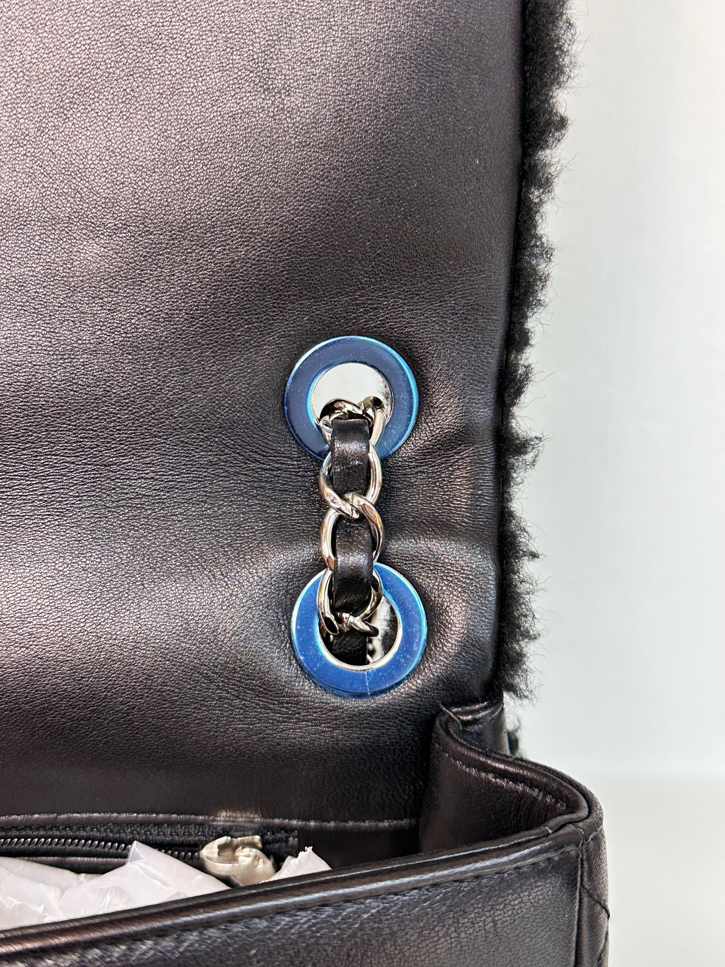 Chanel Medium Classic Flap Pop Art No. 5 Caption Comic Lambskin Black Multicolor Bag 2012 holo card