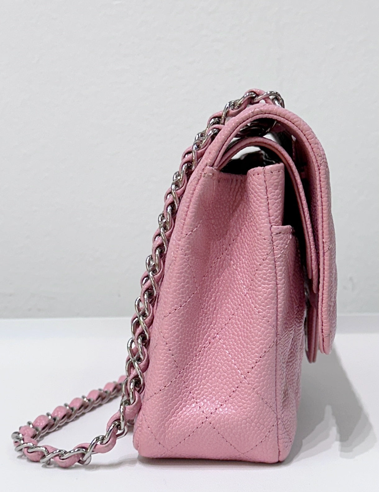 Chanel Medium Caviar Classic Double Flap Pink