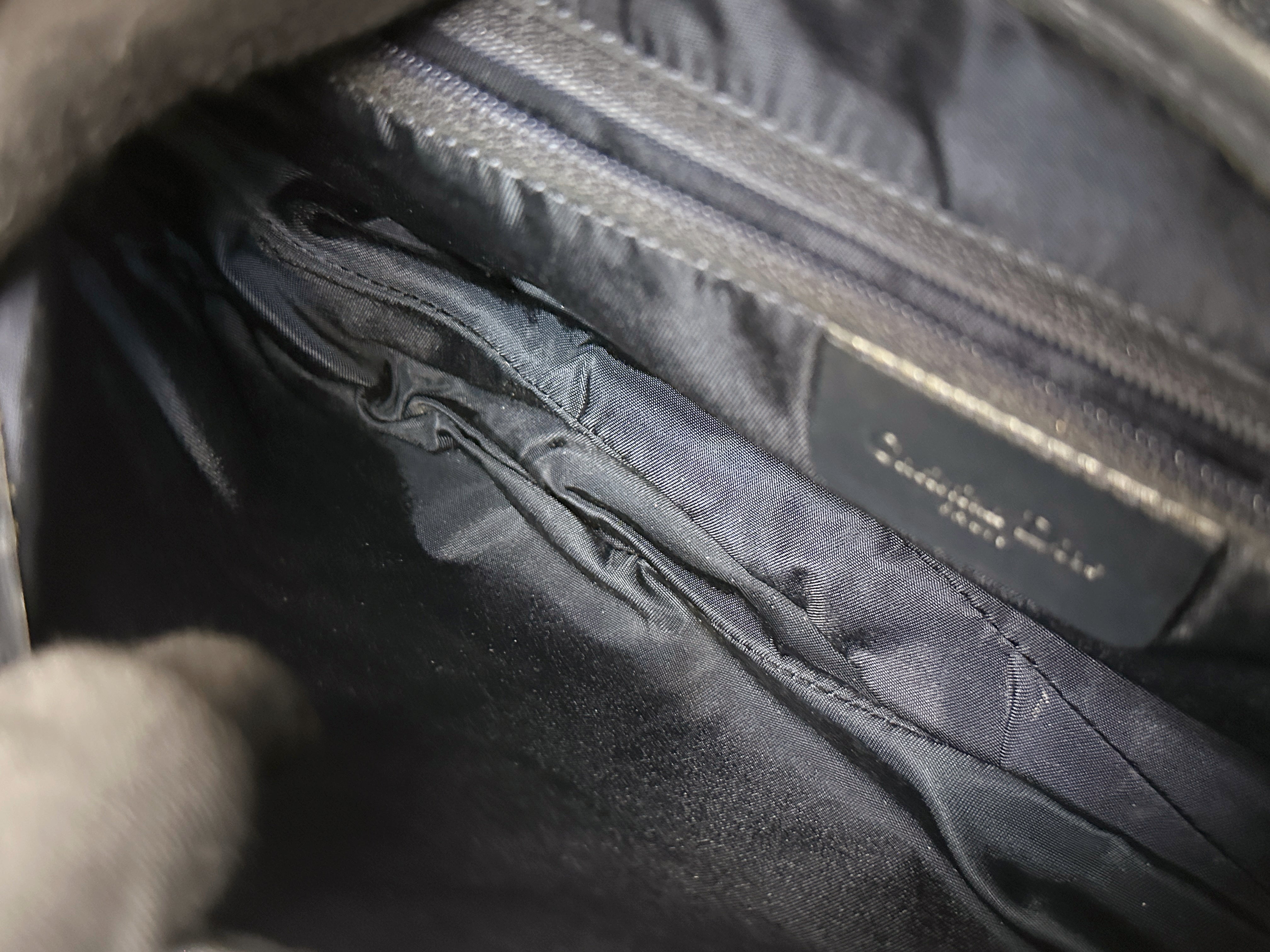 Christian Dior Double Saddle Canvas Navy blue 2001 year