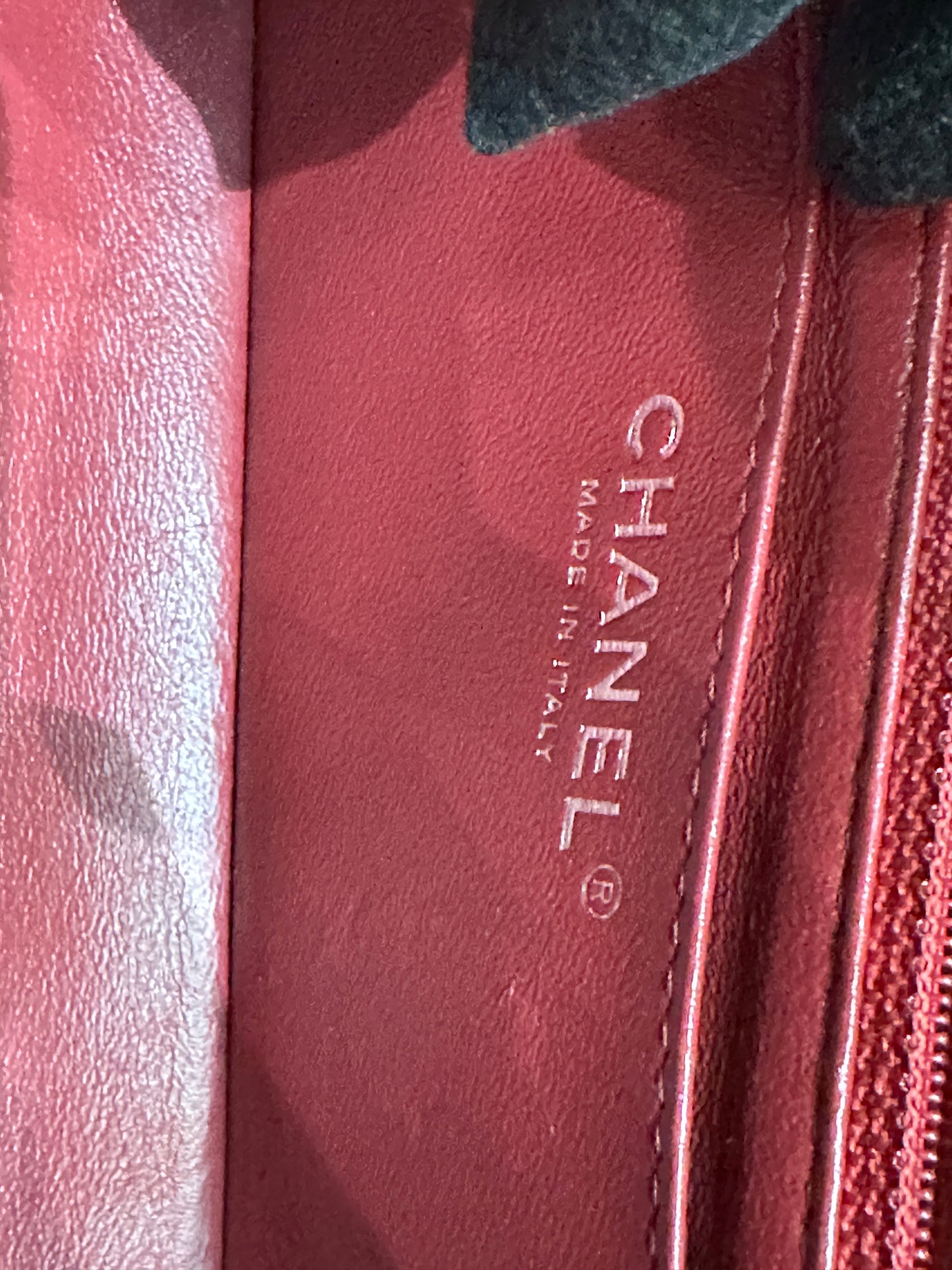 Chanel Mini Rectangular Caviar Quilted Flap Red 17B SHW