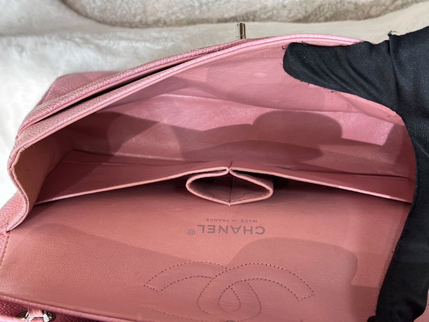 Chanel Medium Caviar Classic Double Flap Pink