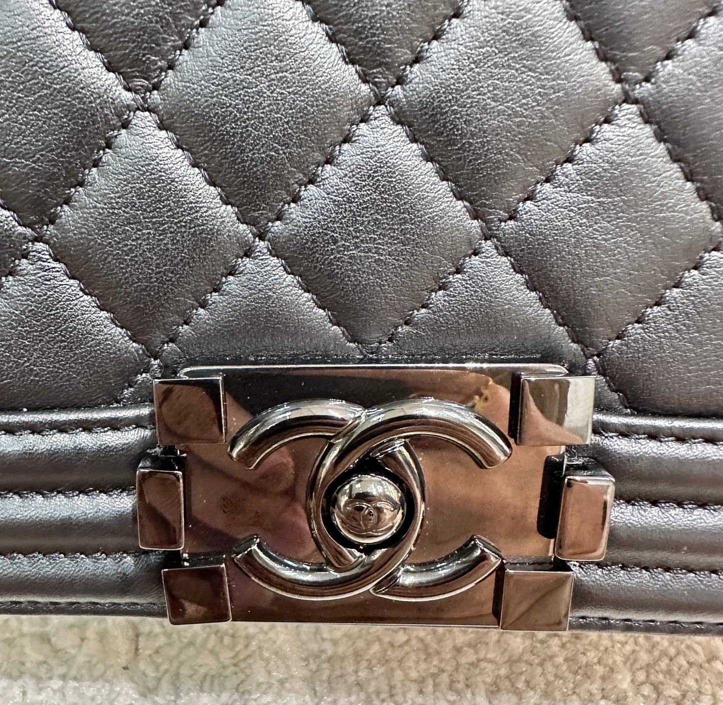 Chanel Boy Medium So Black Calfskin Bag