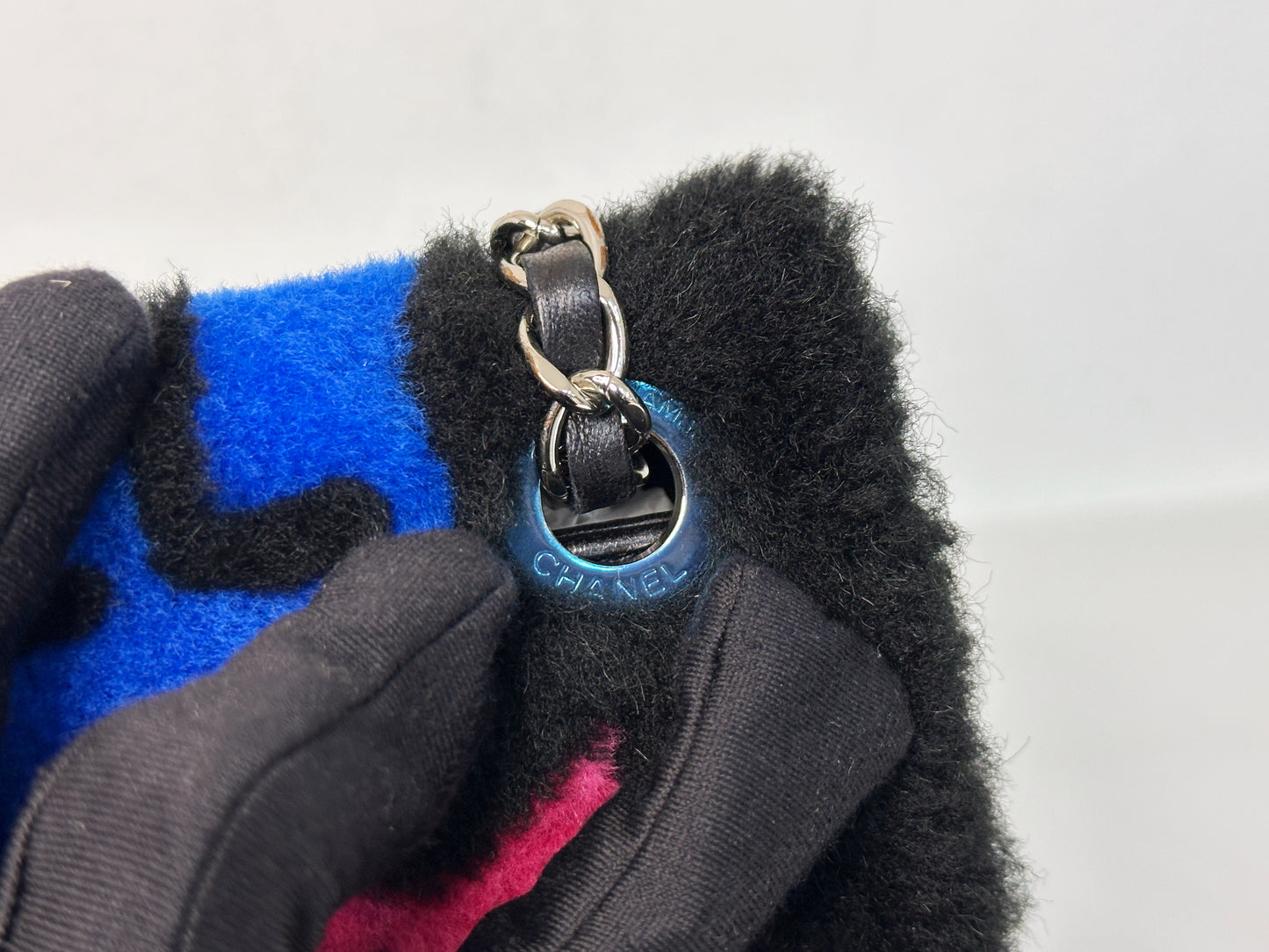 Chanel Medium Classic Flap Pop Art No. 5 Caption Comic Lambskin Black Multicolor Bag 2012 holo card