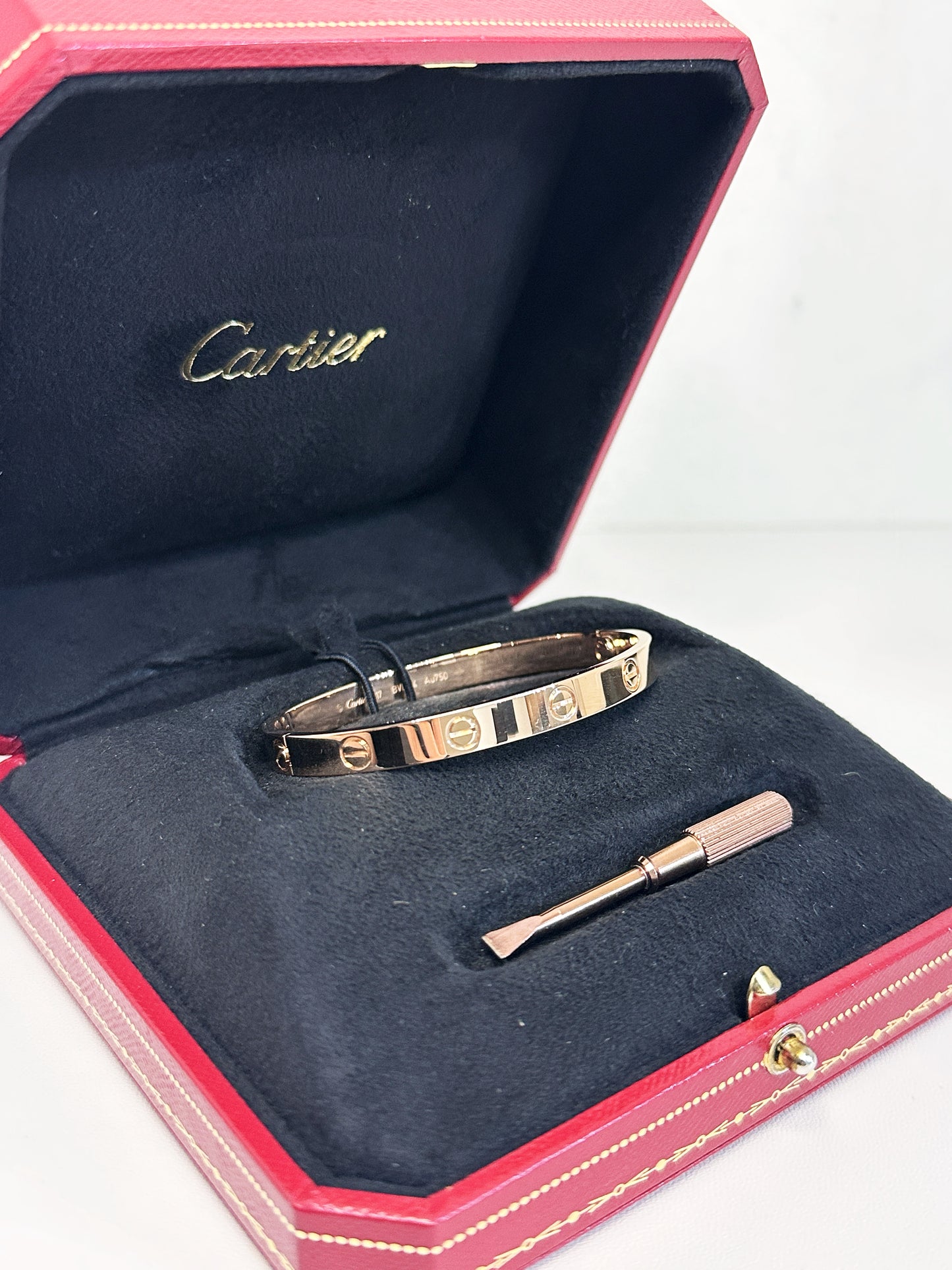 Cartier Love Bracelet Classic Model 18K Rose Gold BVLXXX