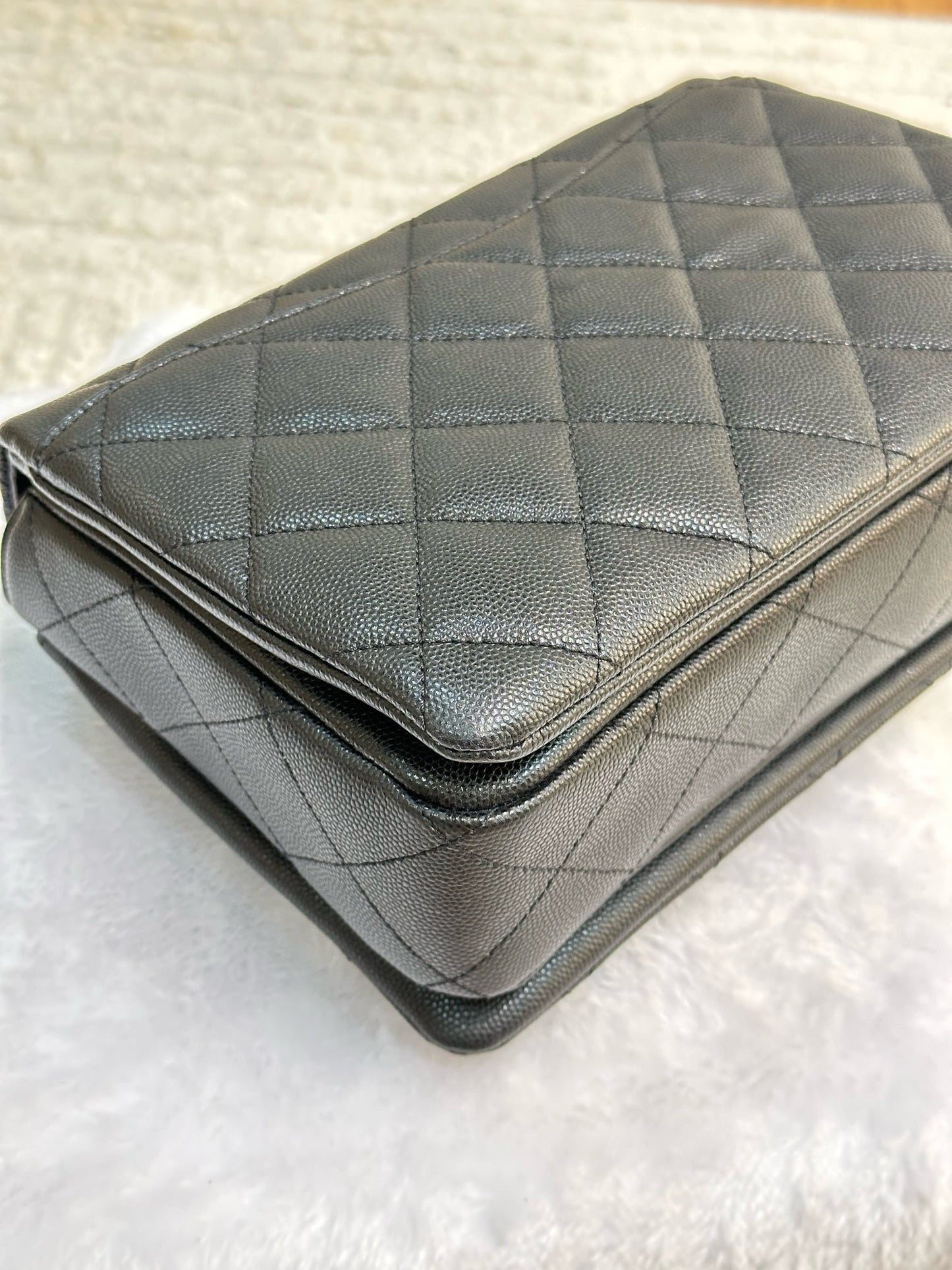 Chanel Caviar Quilted Coco First Flap Black 22K