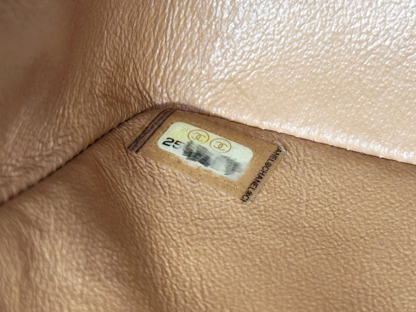 Chanel Classic Mini Rectangular Caviar Dark Beige Bag GHW 259 holo card (corner slightly touch)