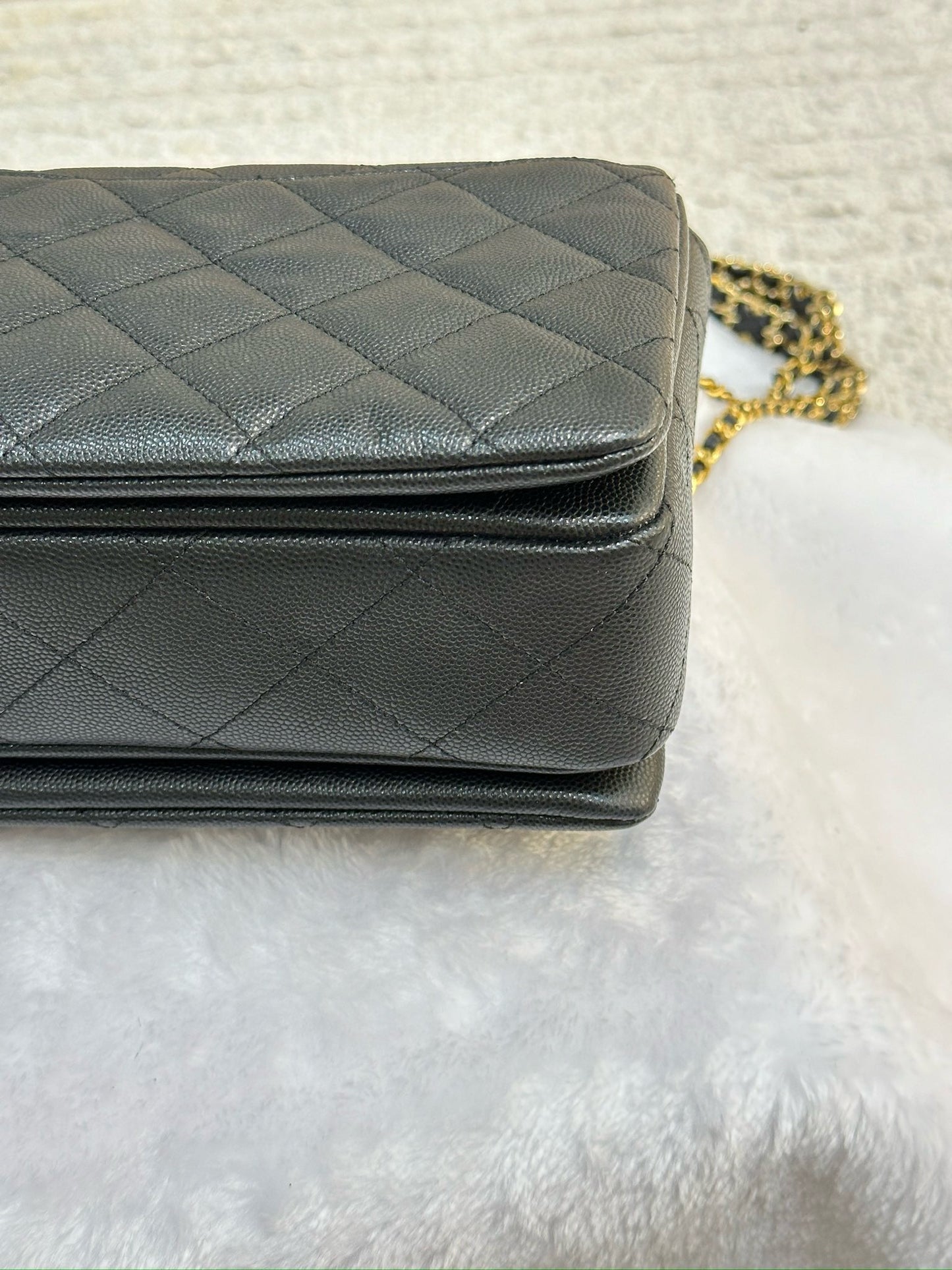 Chanel Caviar Quilted Coco First Flap Black 22K