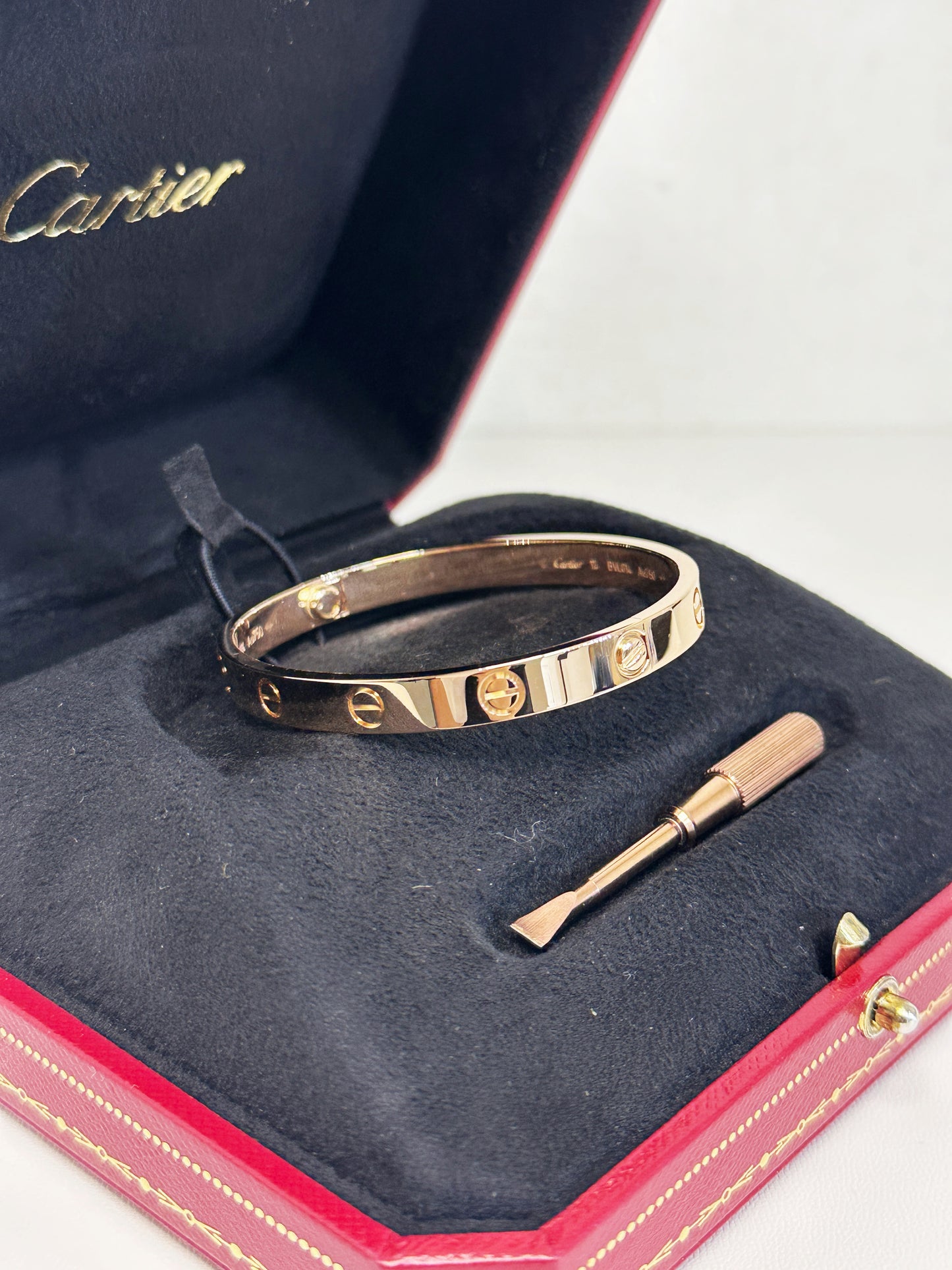 Cartier Love Bracelet Classic Model 18K Rose Gold BVLXXX