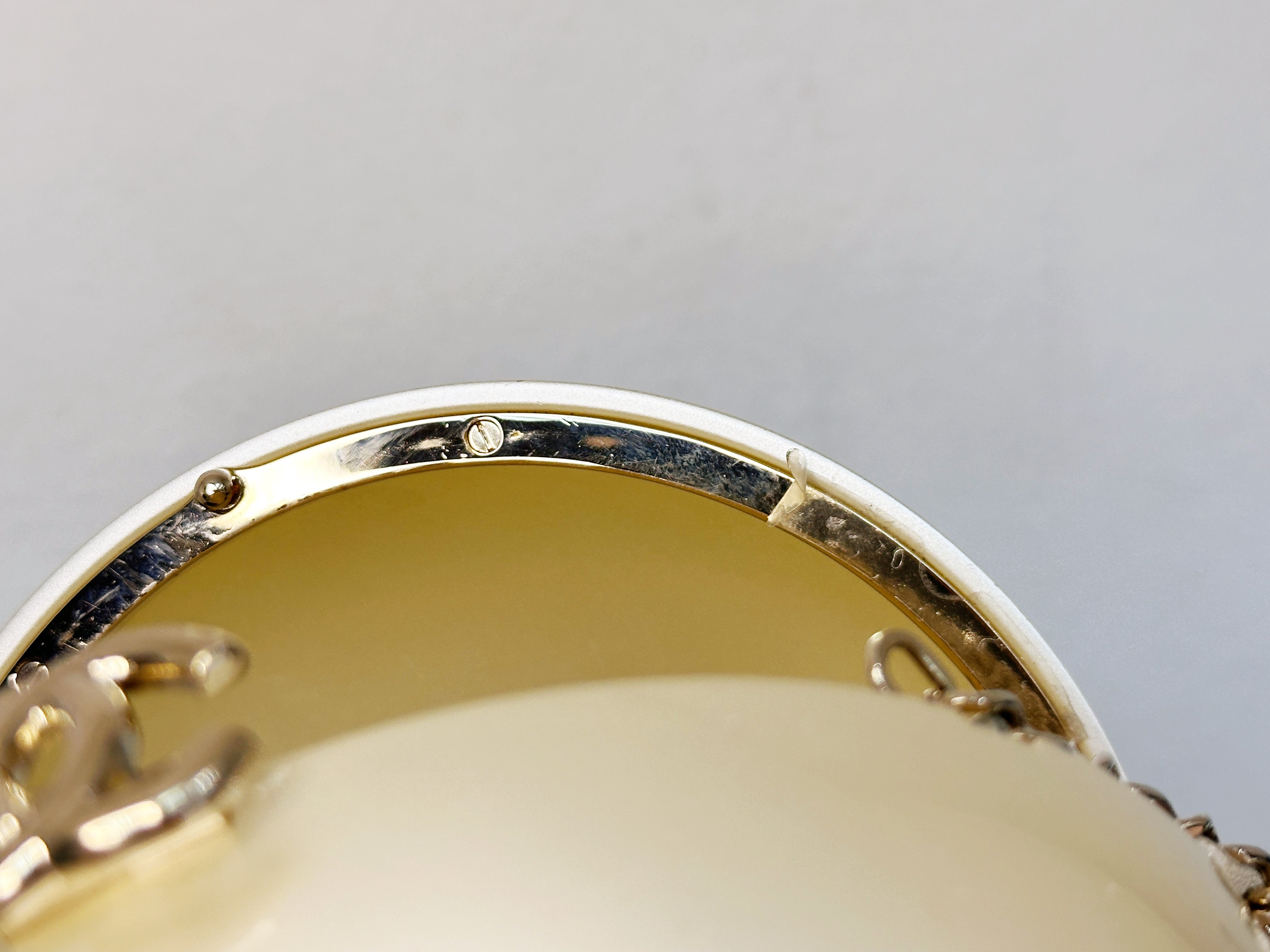 Chanel 15C Round Pearl Plexiglass Minaudiere