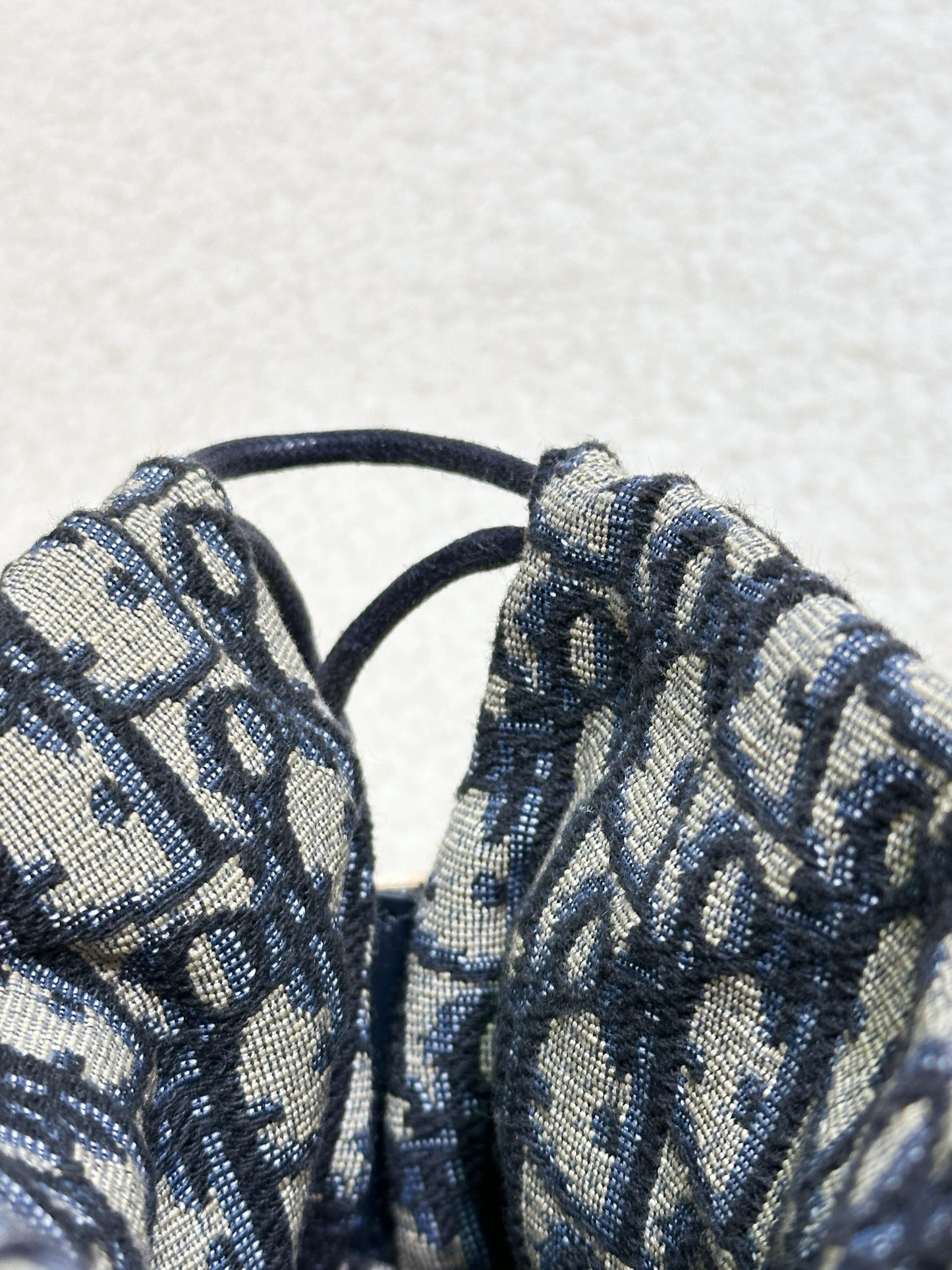 Christian Dior Bicolor Wicker Jacquard Mini Lady Dior Bag