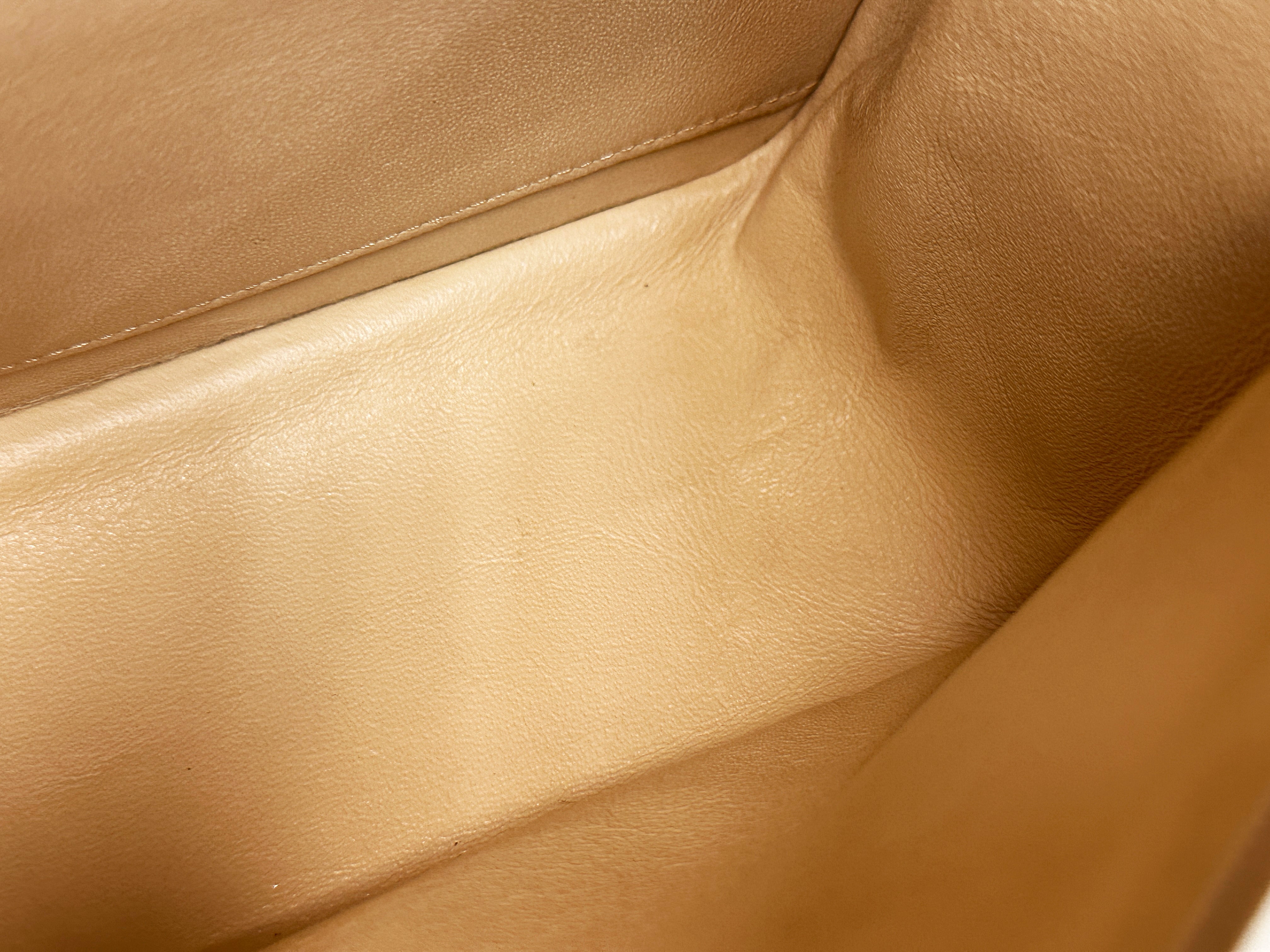 Chanel Classic Quilted Caviar 2.55 Reissue Flap Bag Beige 226 2353 holo card