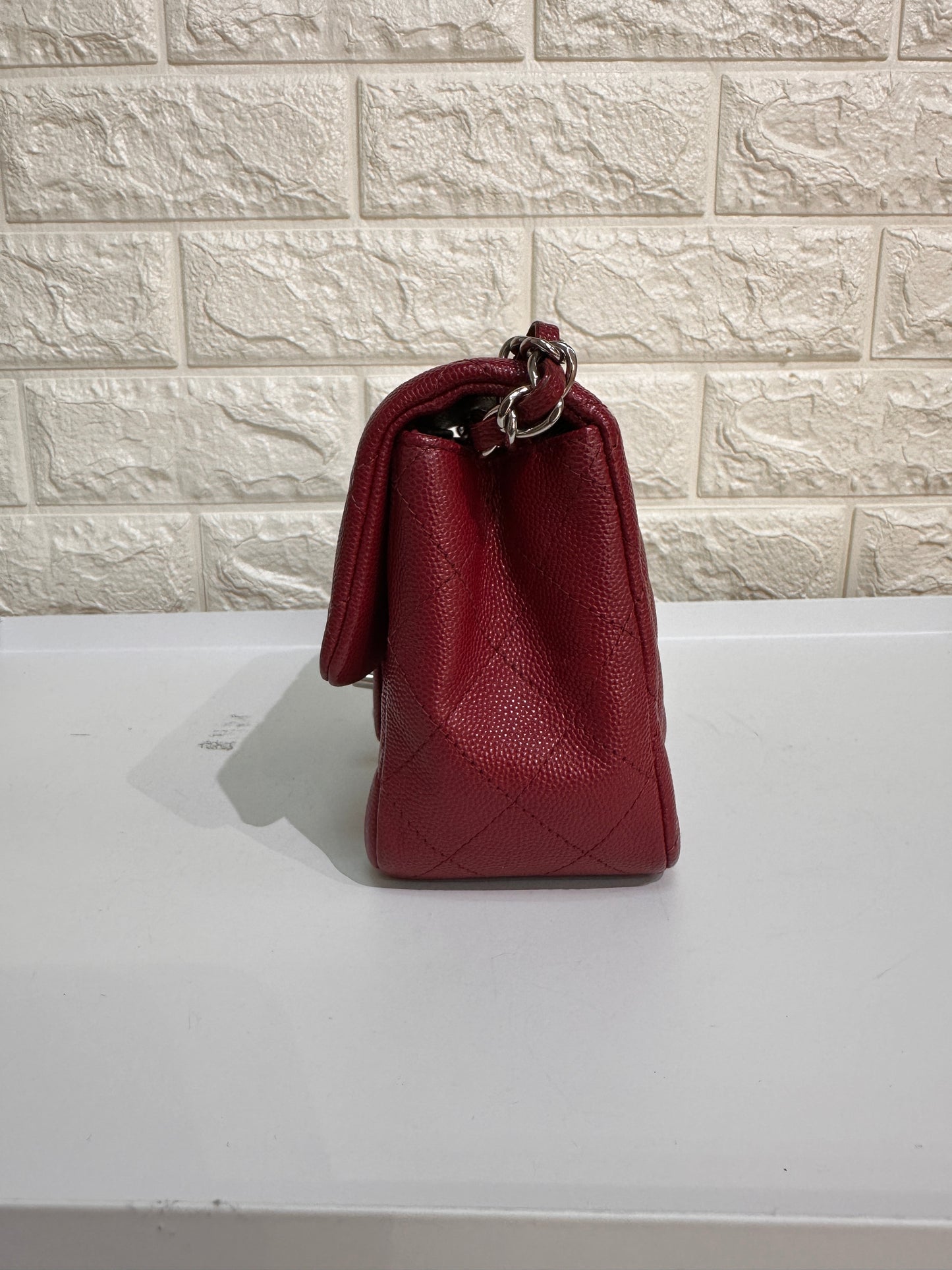 Chanel Classic Square Mini Flap in Red Caviar and SHW