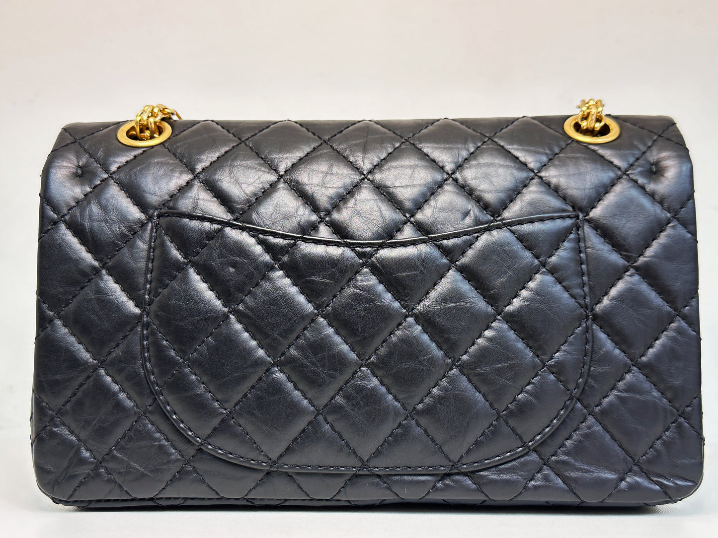 Chanel Small 2.55 Reissue Aged Calfskin Lucky Charms 225 Flap Black GHW