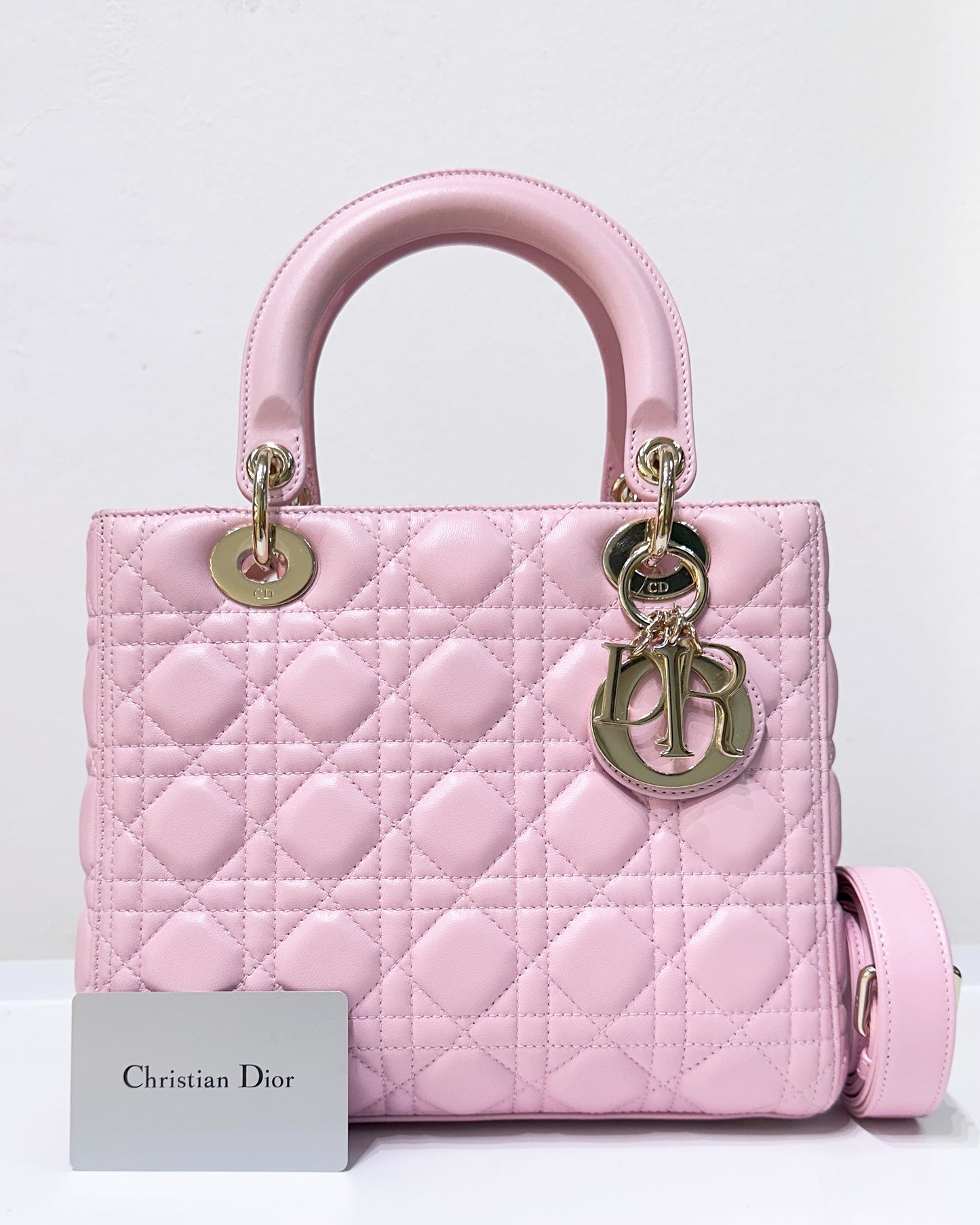 Christian Dior Medium Lady Dior Bag Pink