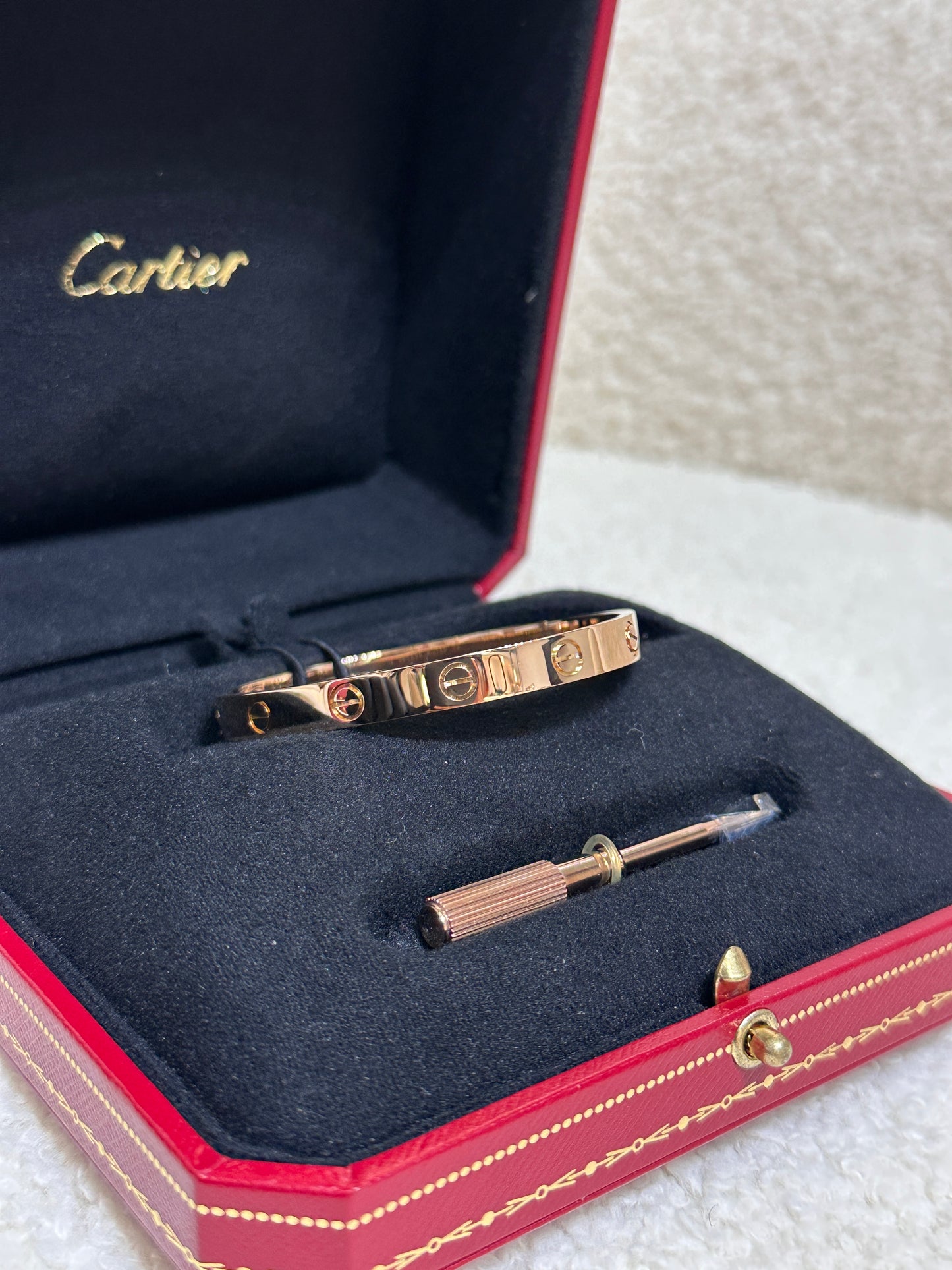 Cartier Love Bracelet Classic Model 18K Yellow Gold CFY XXX
