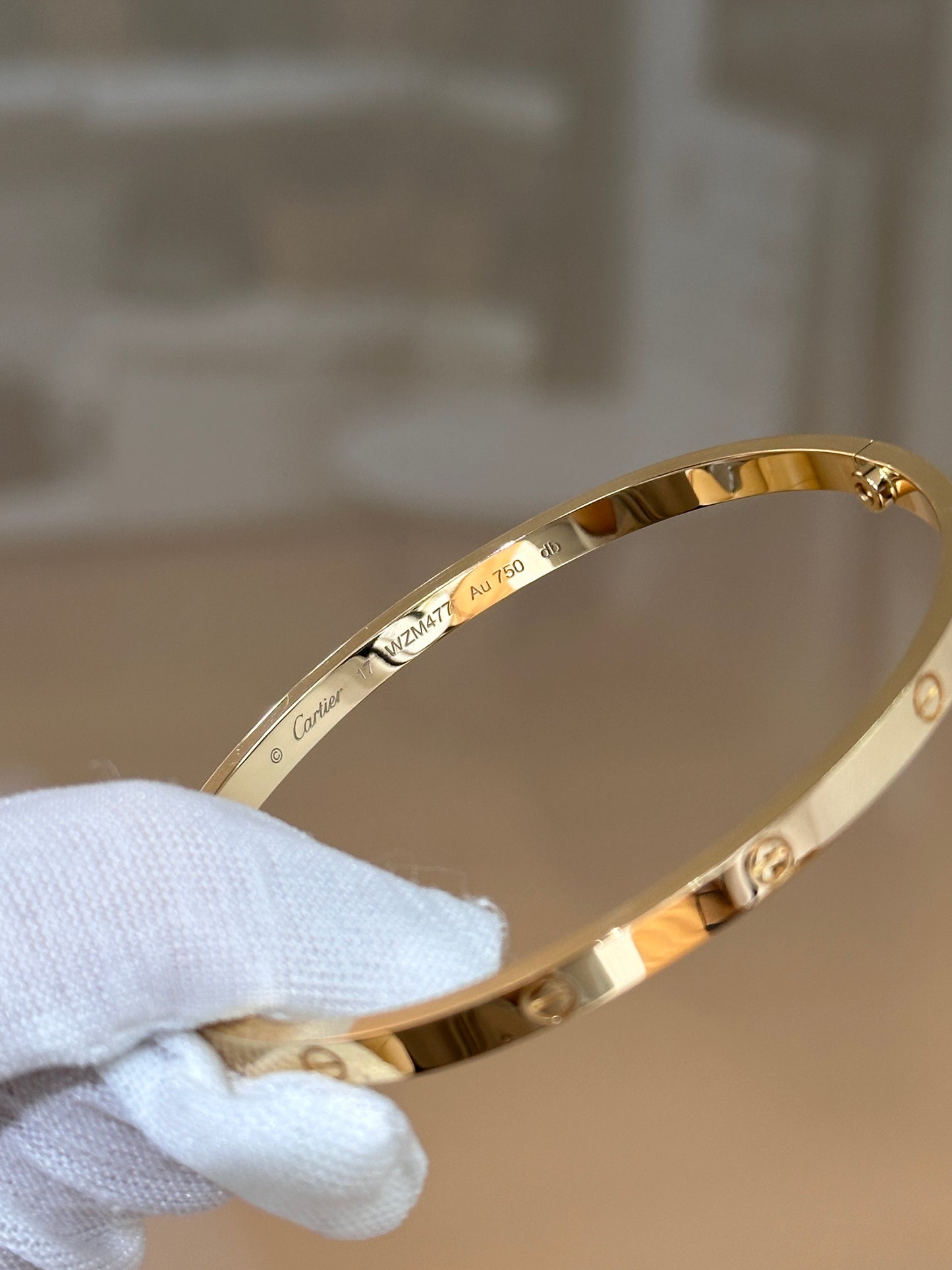 Cartier Love Bracelet Classic Model 18K Yellow Gold WZMXXX