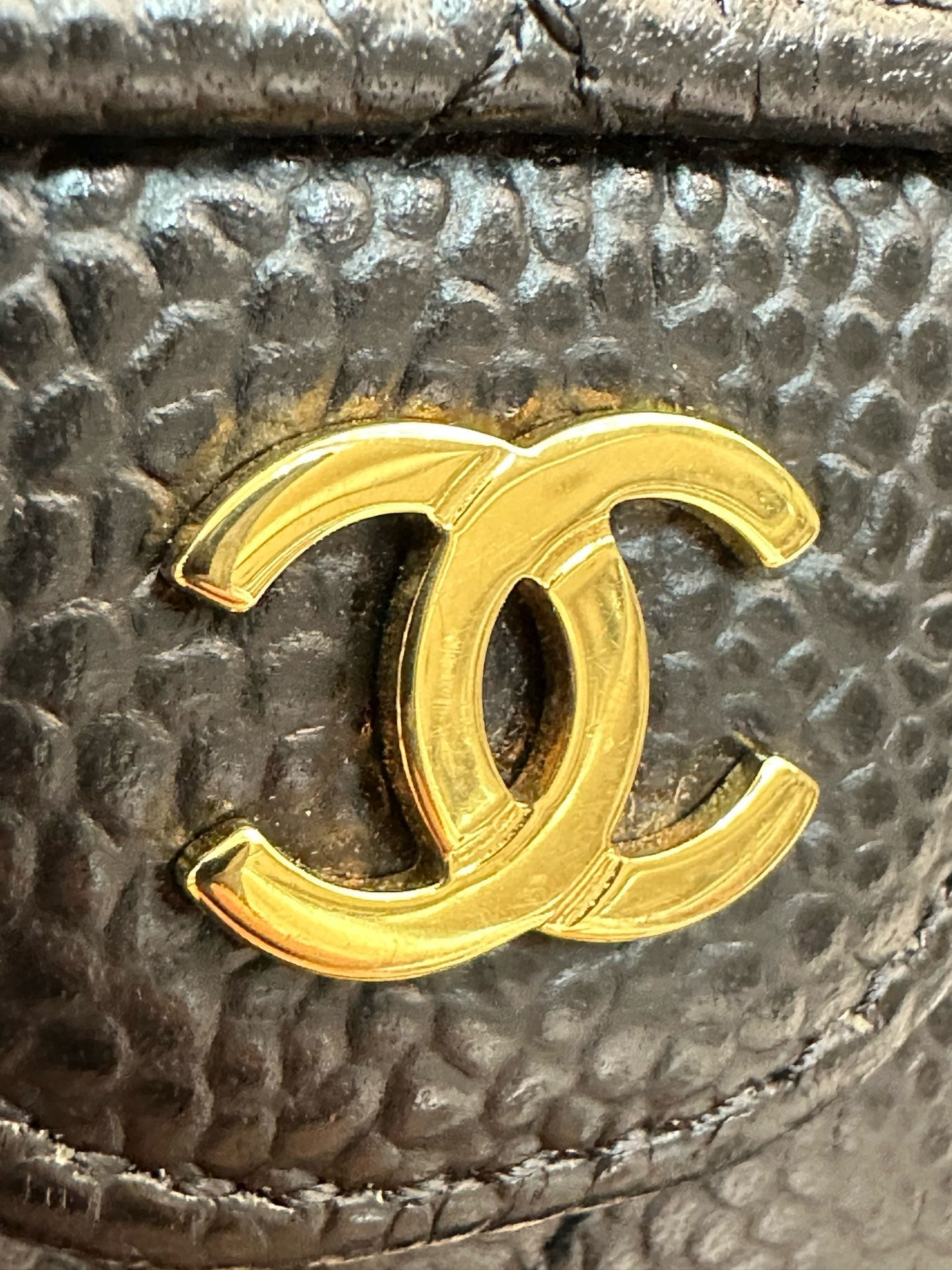 Chanel Flap Wallet Black Caviar GHW GPT tag