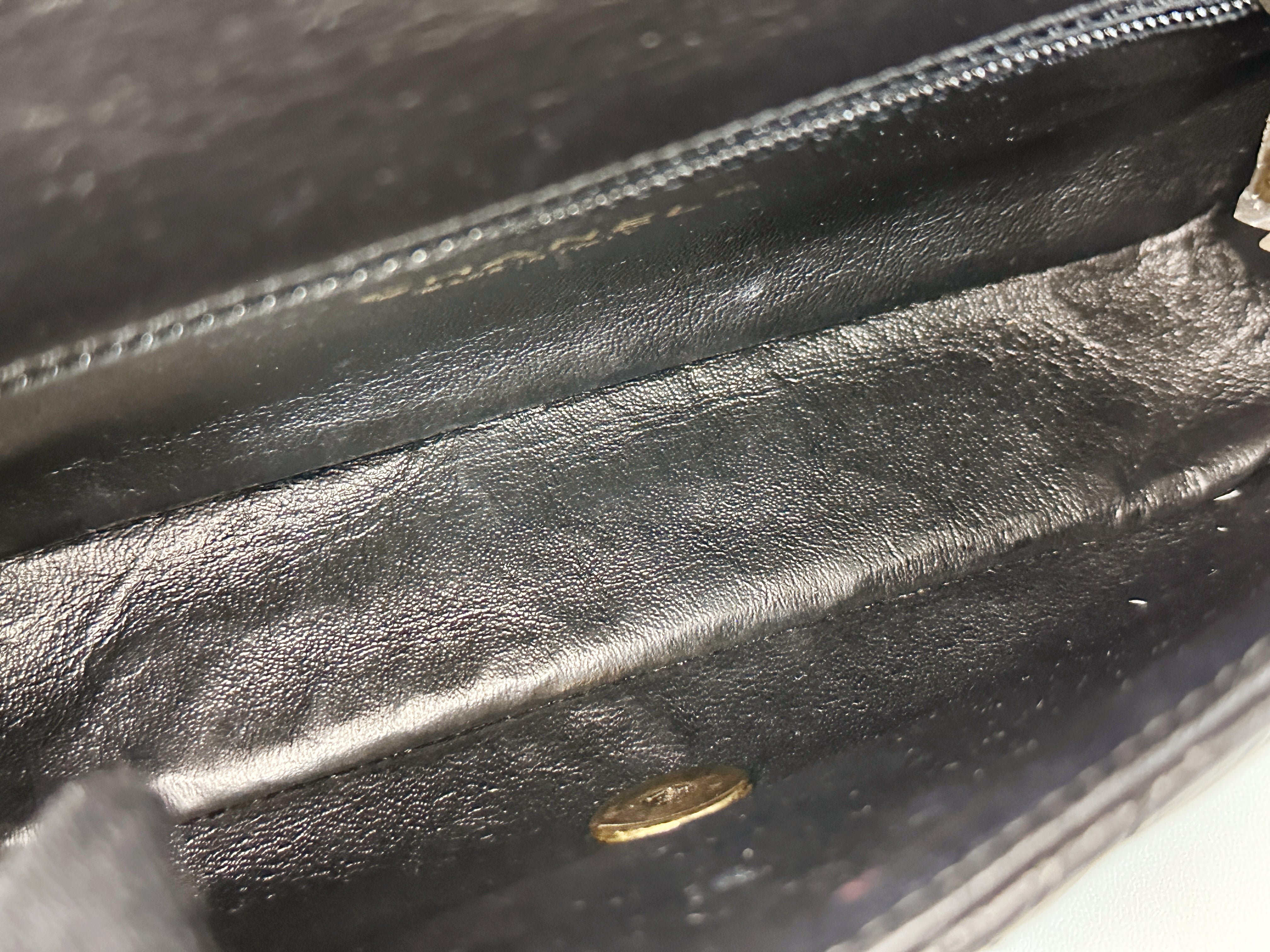 Chanel Mini Limited Edition Aged Calfskin Quilted Medallion Flap Black GHW 206 holo card