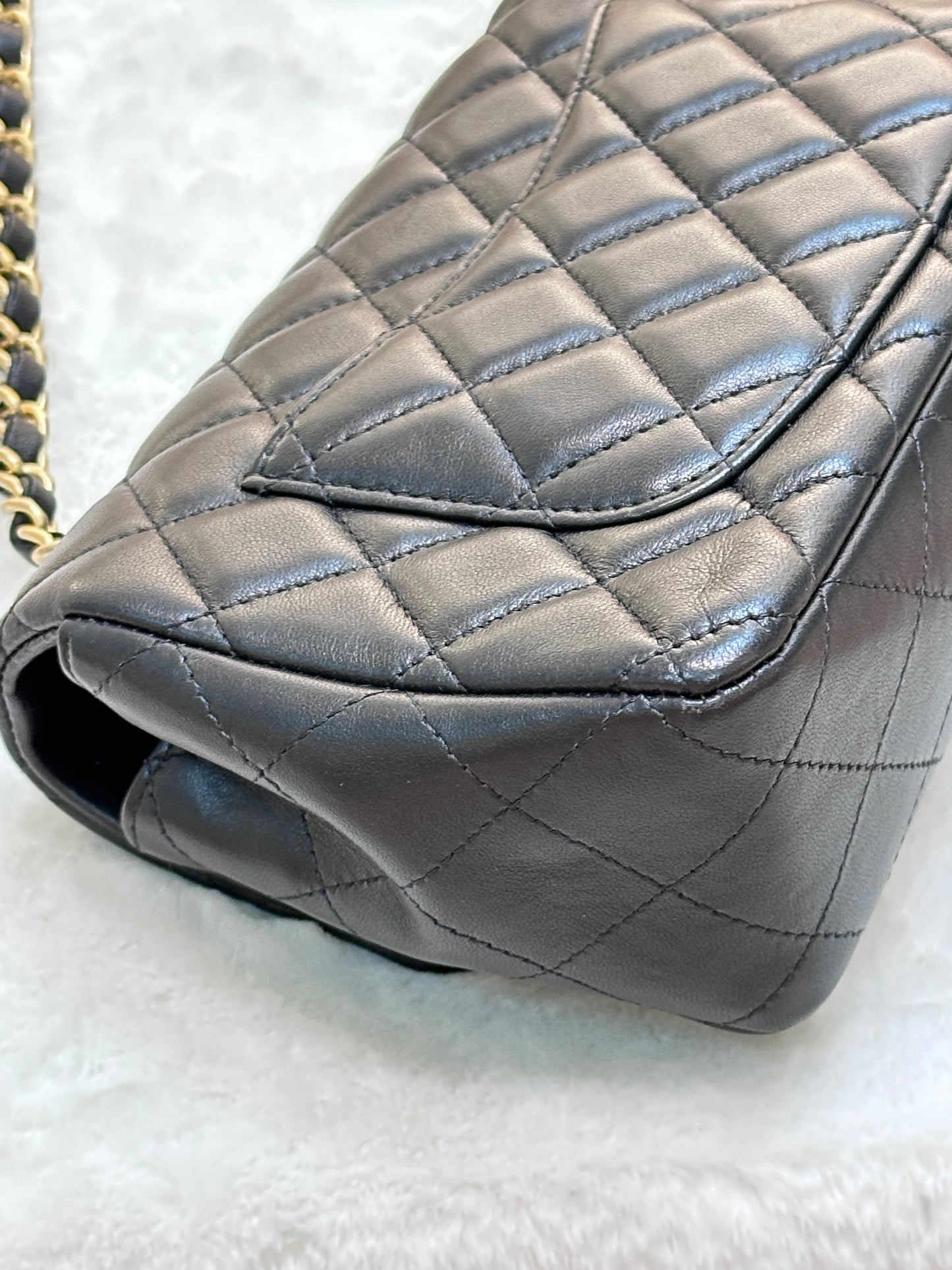 Chanel Mini Lambskin Quilted Egyptian Amulet Rectangular Flap Black GHW