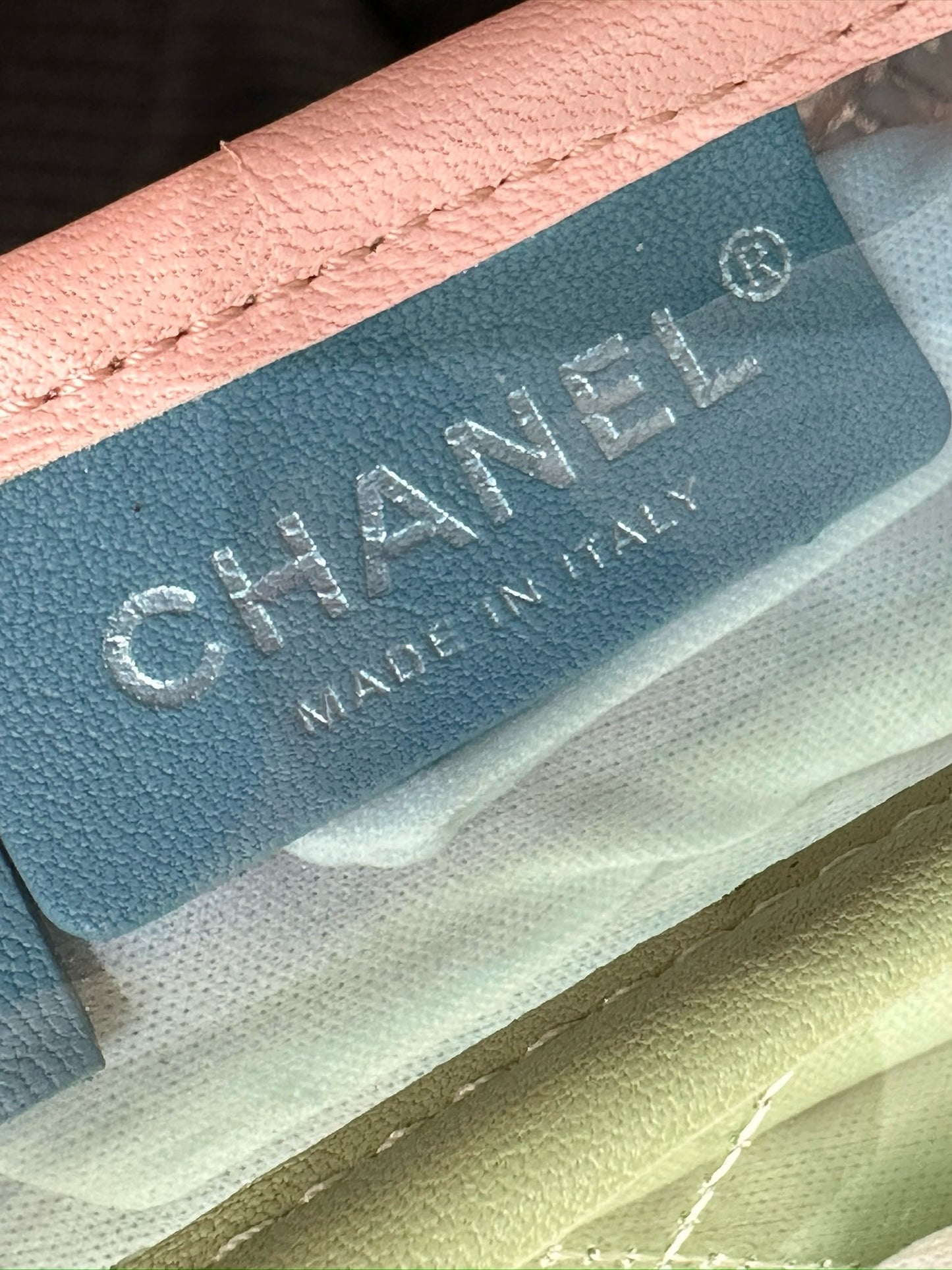 Chanel Mini Coco Splash PVC Flap Bag Pink/Green/Blue SHW