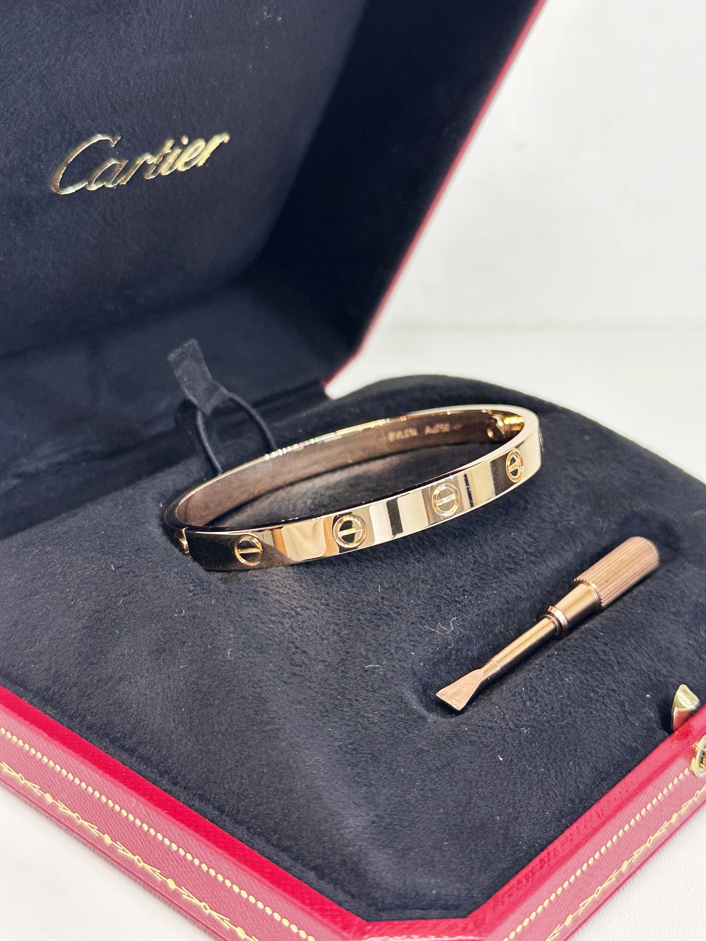Cartier Love Bracelet Classic Model 18K Rose Gold BVLXXX