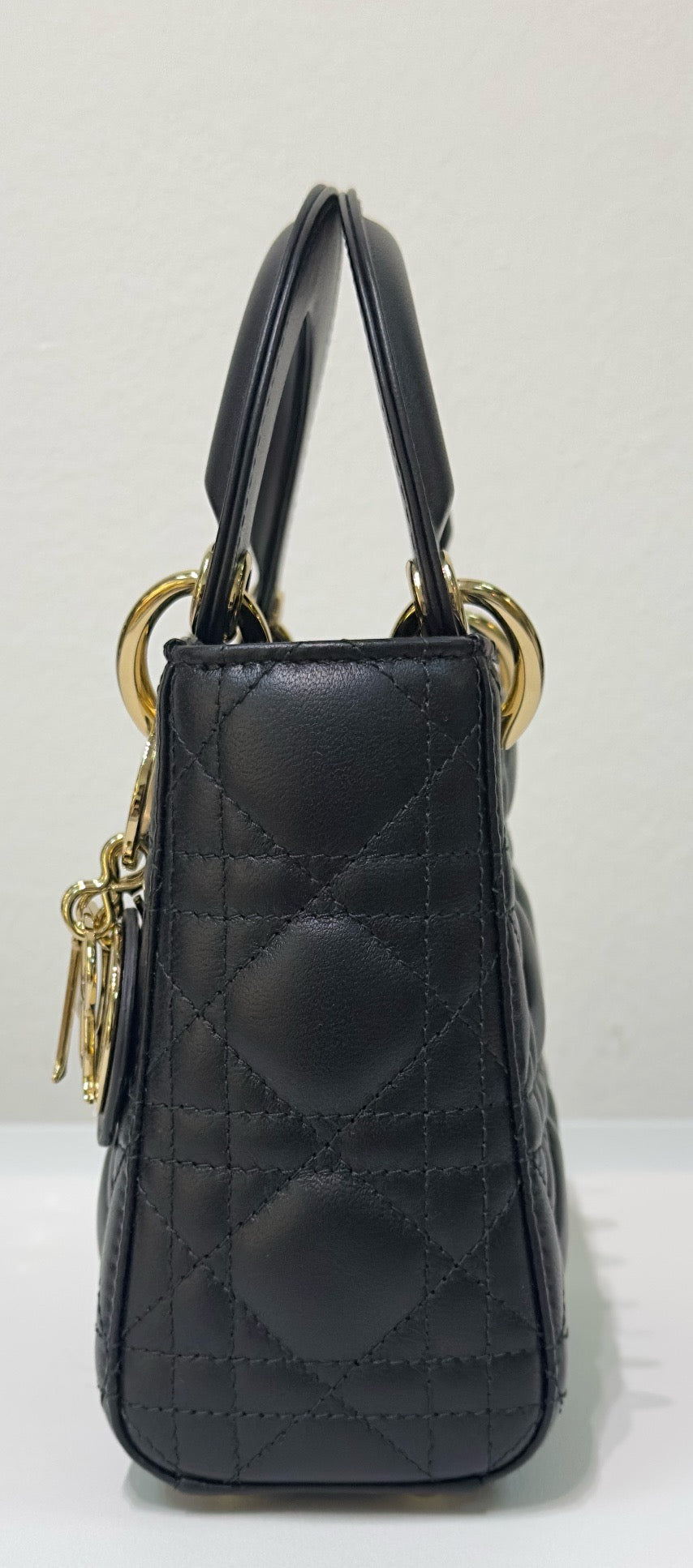 Christian Dior Mini Lambskin Cannage Lady Dior Black