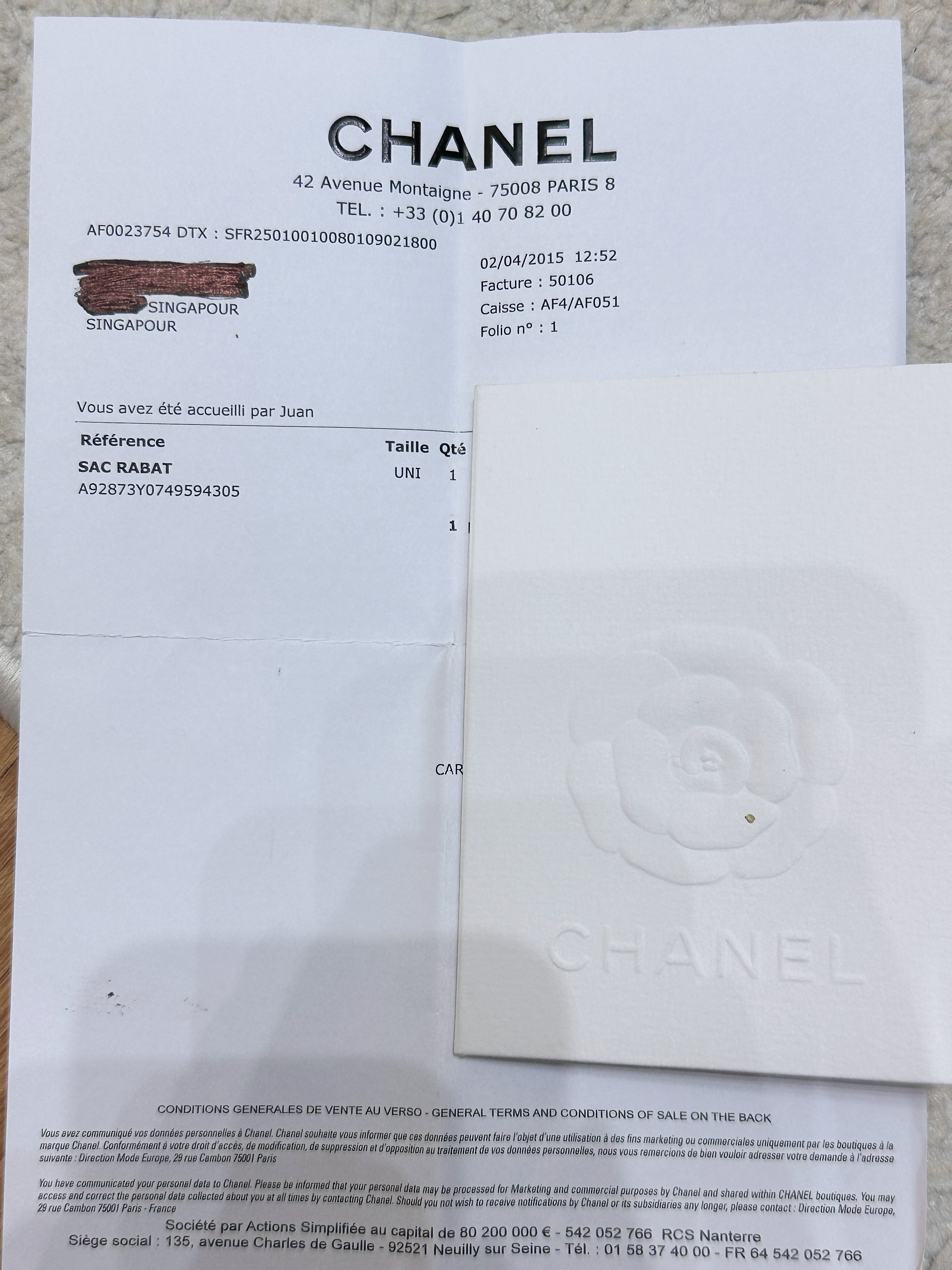 Chanel Boy Black Leather Chain Shoulder Bag 2099 holo card