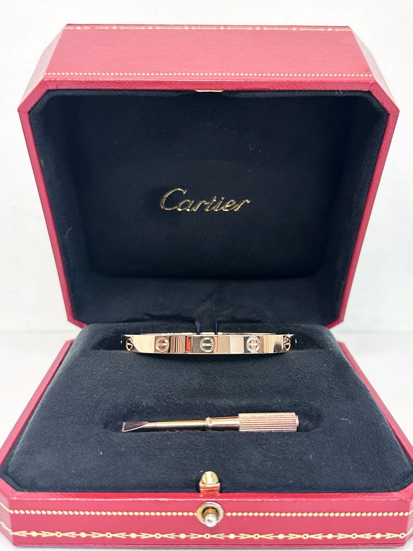 Cartier Love Bracelet Classic Model 18K Rose Gold BVLXXX