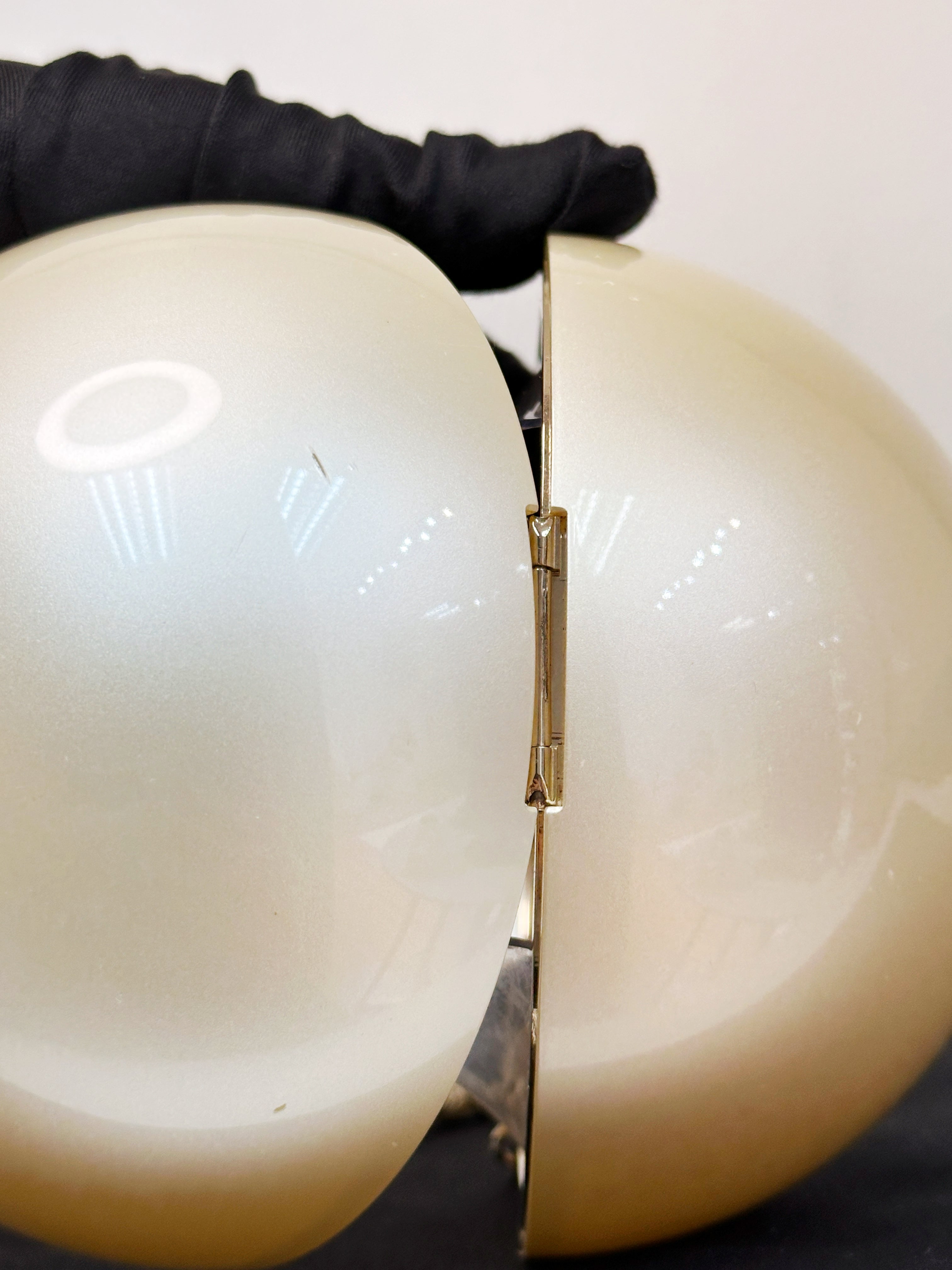 Chanel 15C Round Pearl Plexiglass Minaudiere