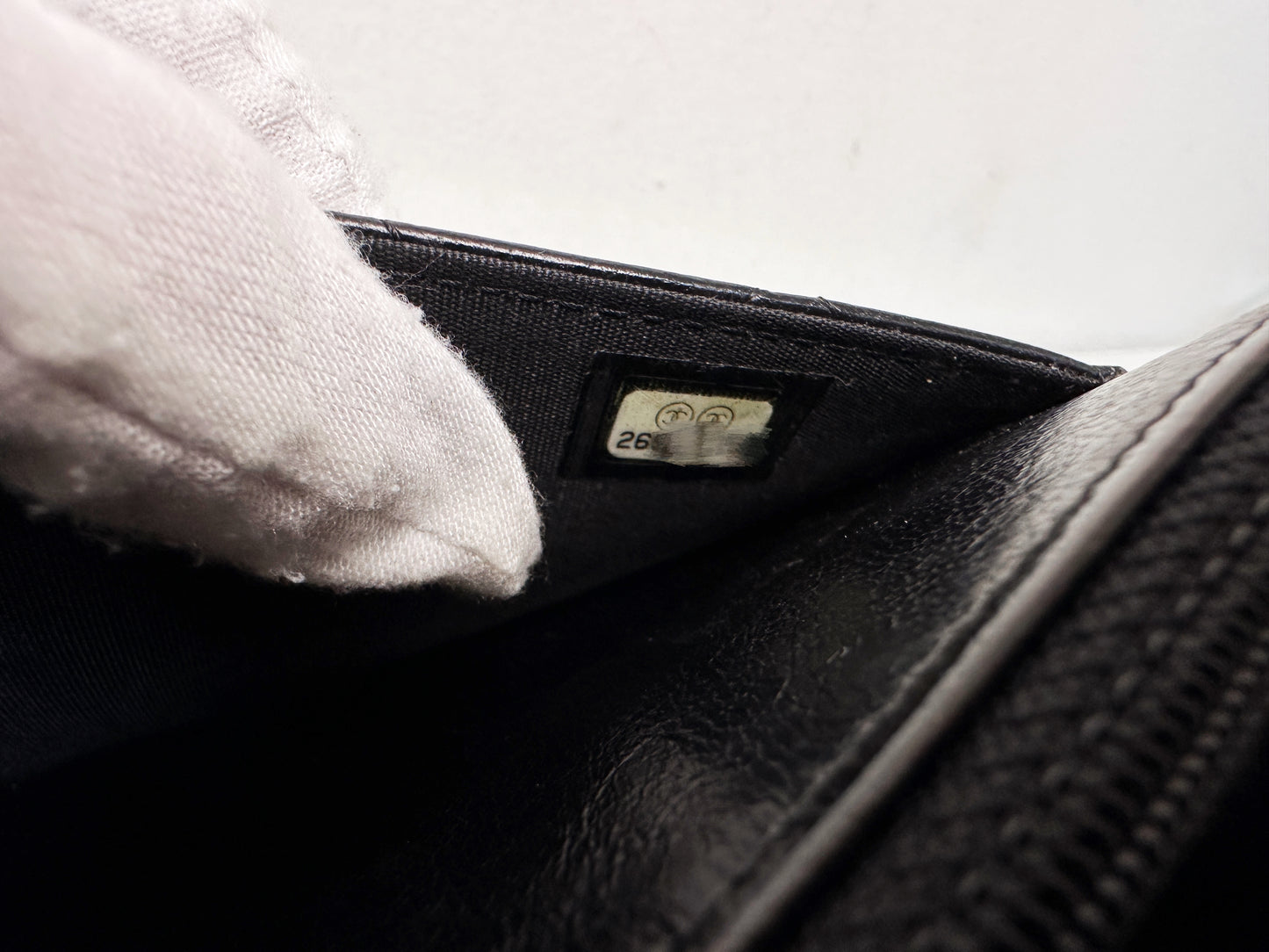 Chanel Golden Class Wallet on Chain Black 2650 holo card