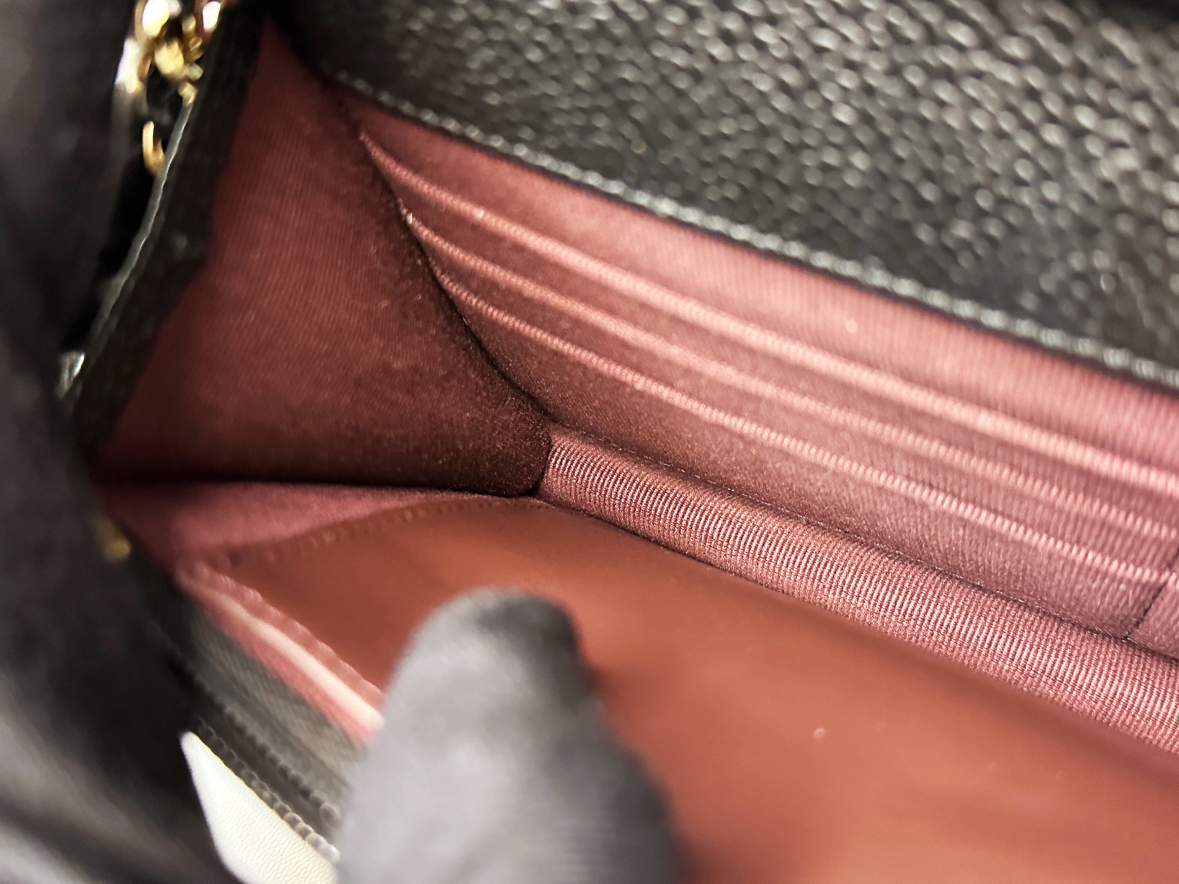 Chanel Classic Wallet on Chain Caviar Black GHW T876 microchip