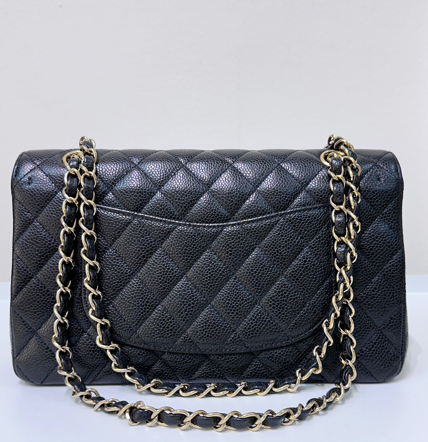 Chanel Classic Double Flap Medium Black Bag Gold Hardware