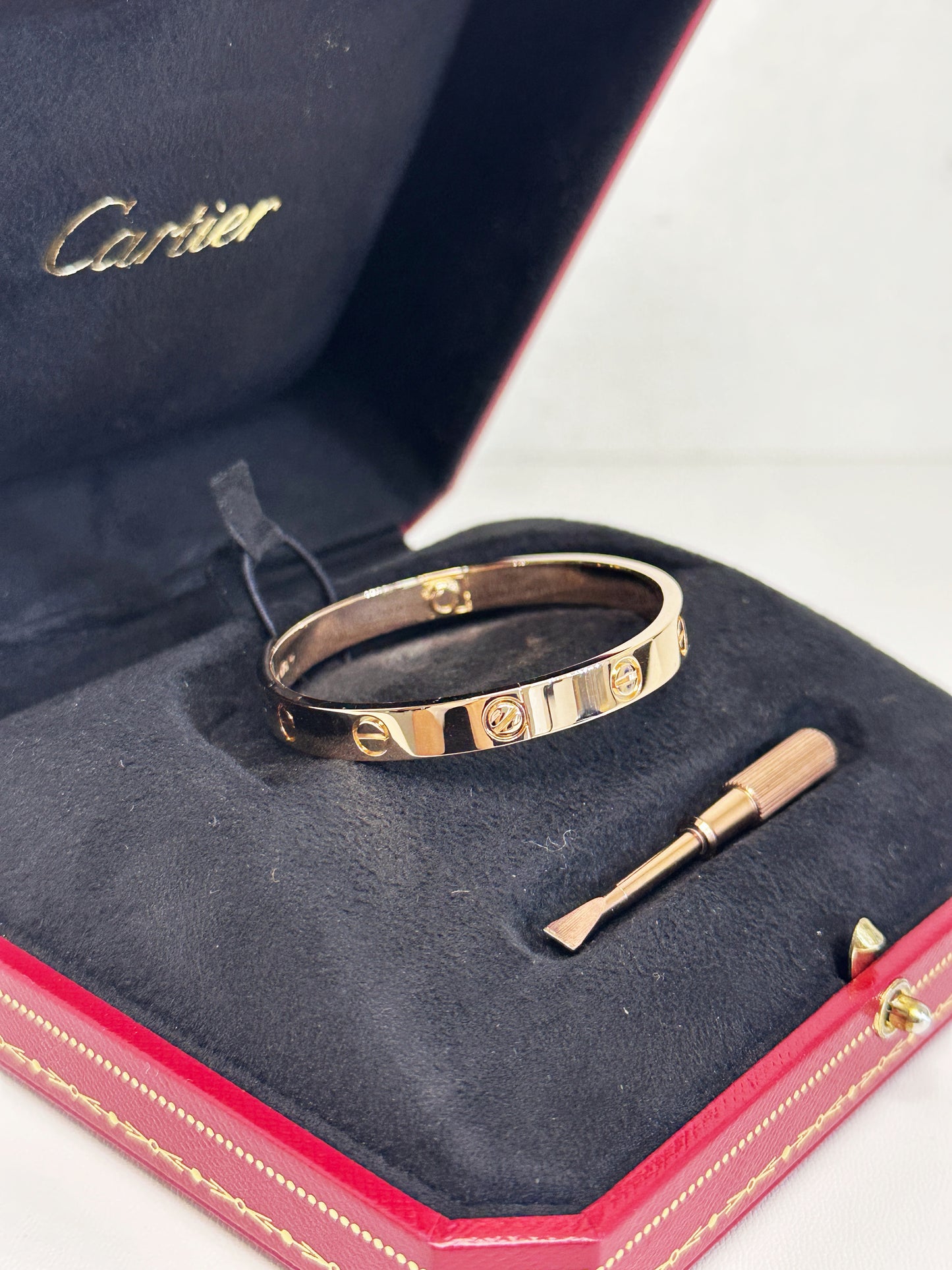 Cartier Love Bracelet Classic Model 18K Rose Gold BVLXXX
