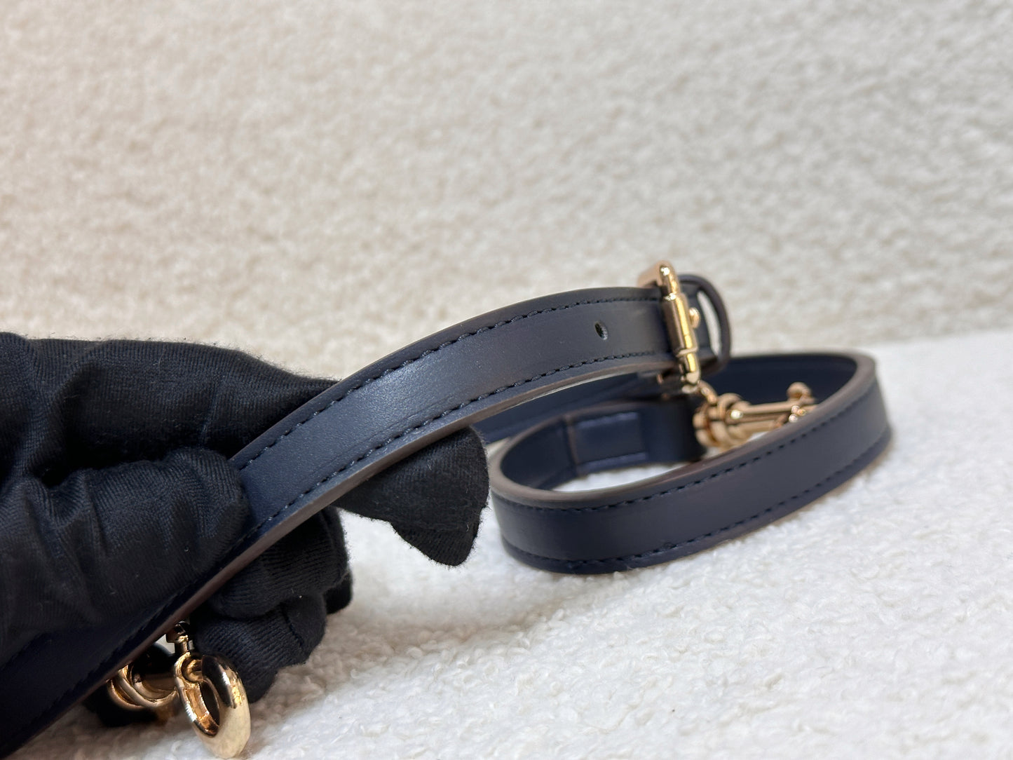 Christian Dior Double Saddle Canvas Navy blue 2001 year