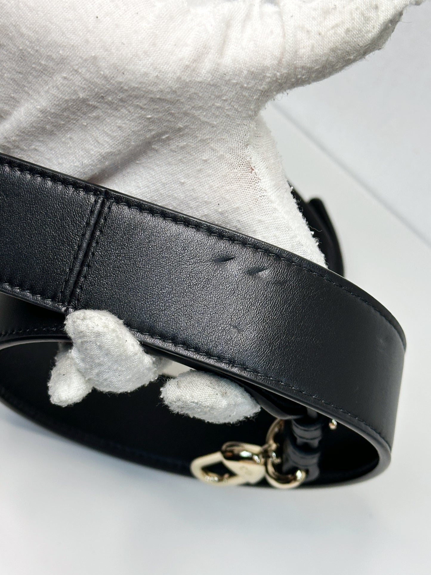 Christian Dior Small Cannage Lambskin My Lady Dior ABC Bag Black GHW