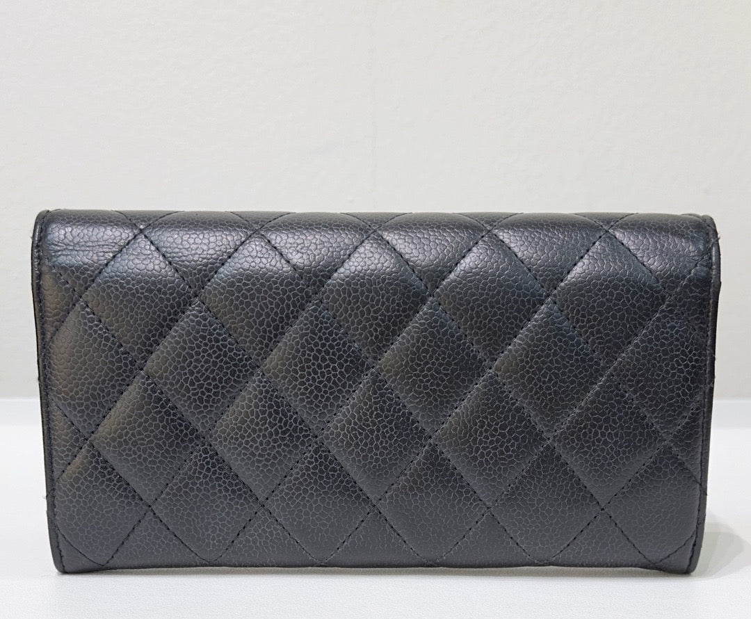 Chanel Classic Flap Long Wallet in GHW