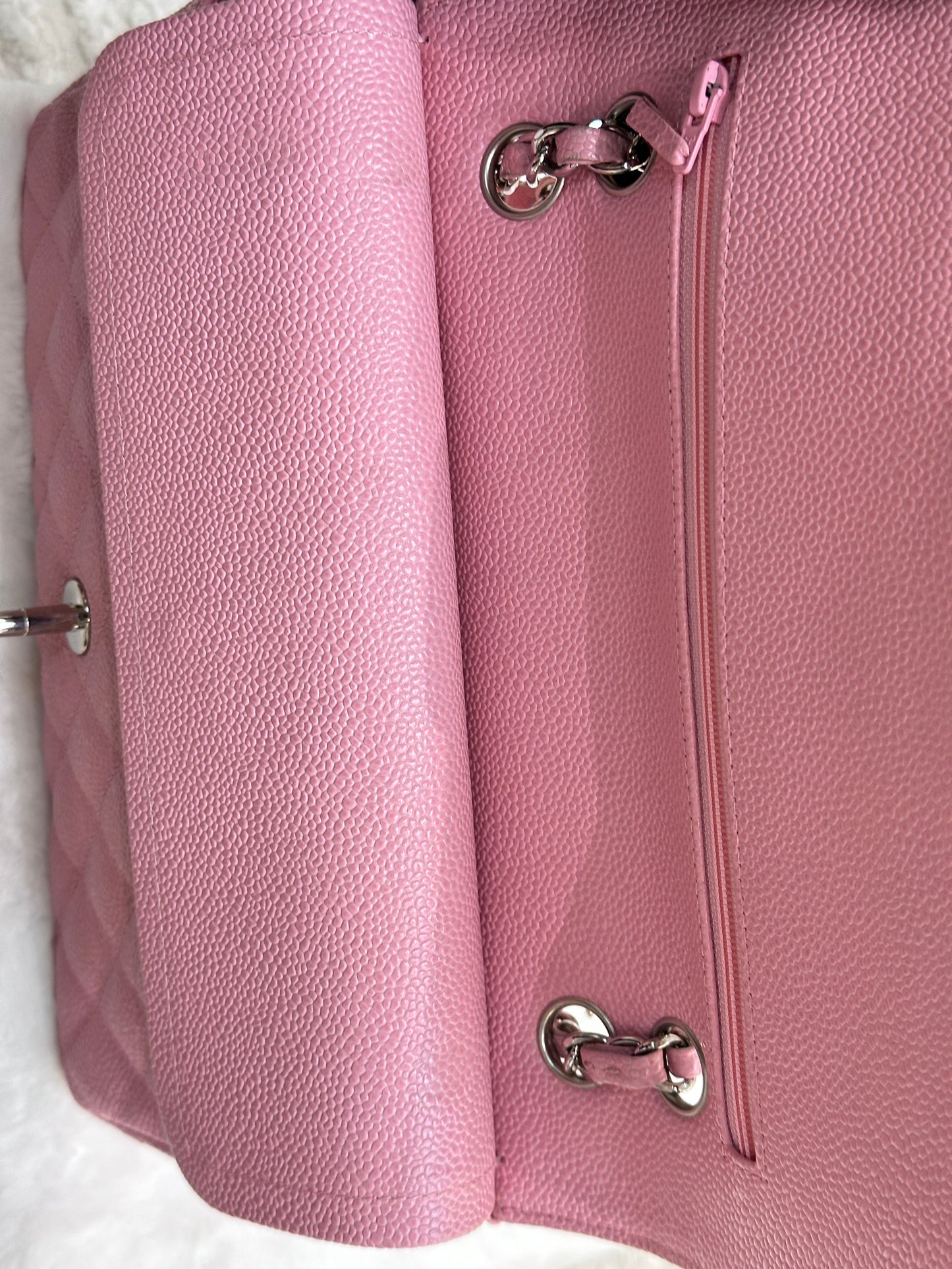 Chanel Medium Caviar Classic Double Flap Pink