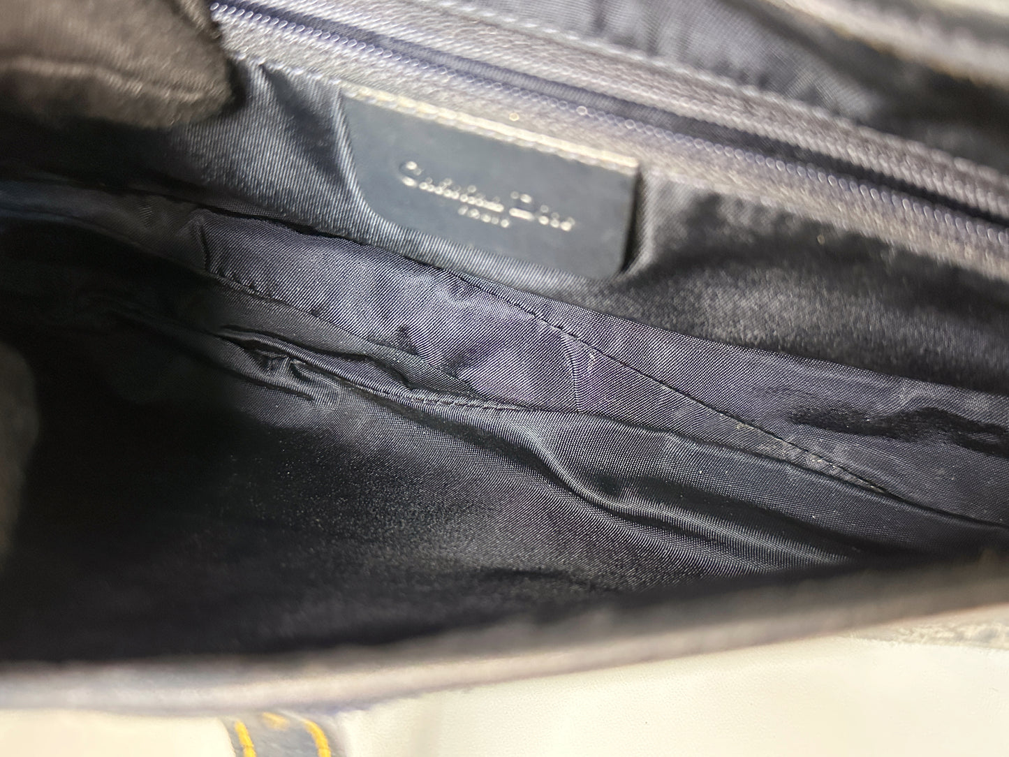 Christian Dior Double Saddle Canvas Navy blue 2001 year