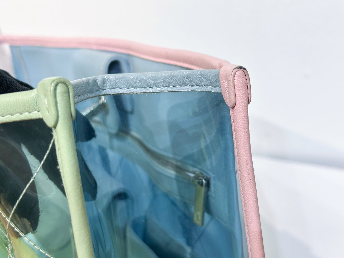 Chanel Coco Splash Bag Green/Pink/Blue 2584 holo card