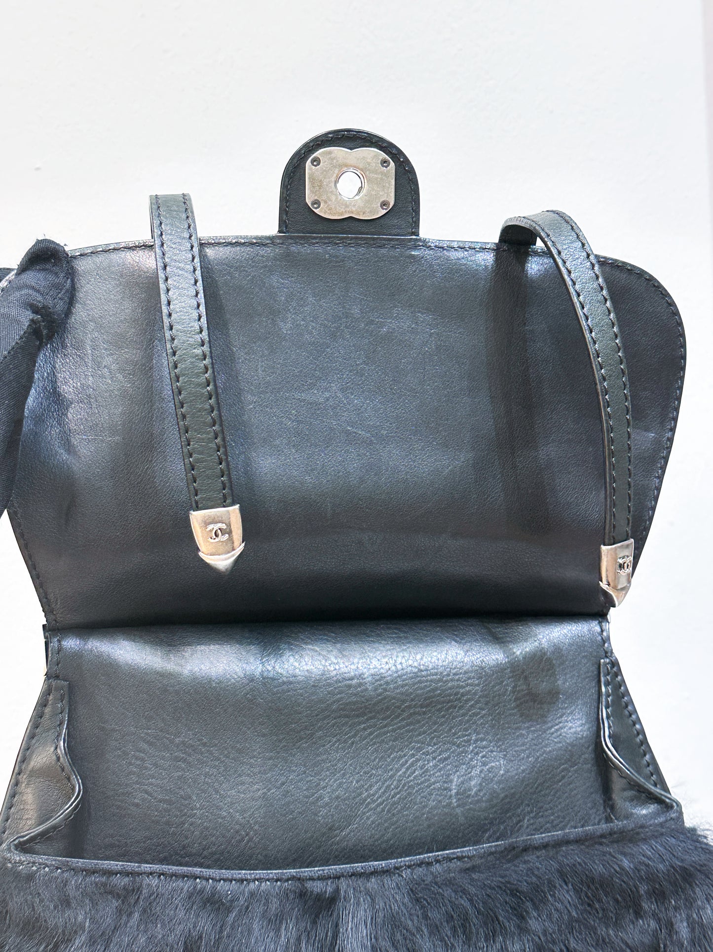 Chanel Paris-Dallas Double Flap Bag Quilted Calfskin and Fur Large