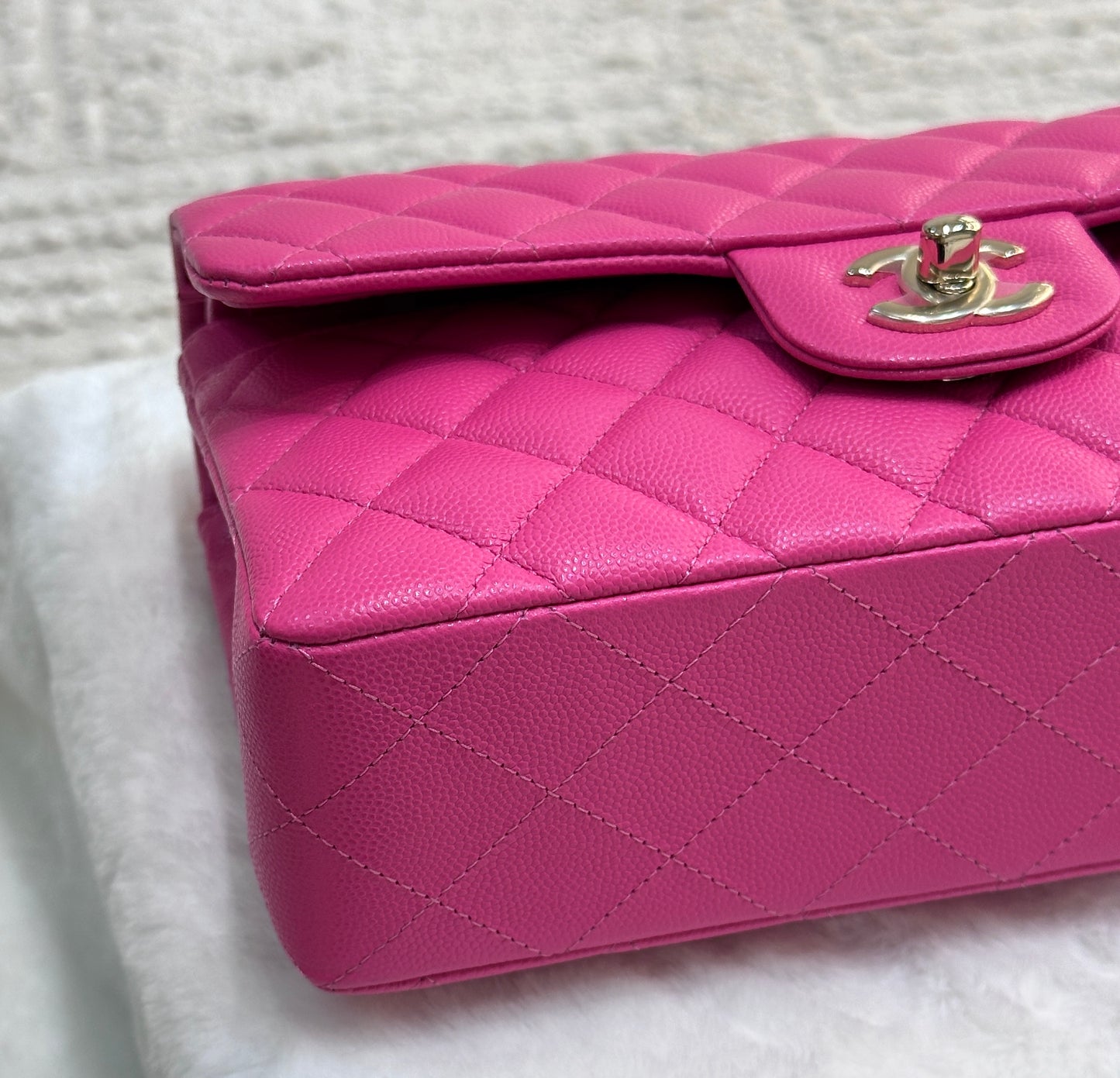 Chanel Classic Quilted Small Double Flap 22K Hot Pink