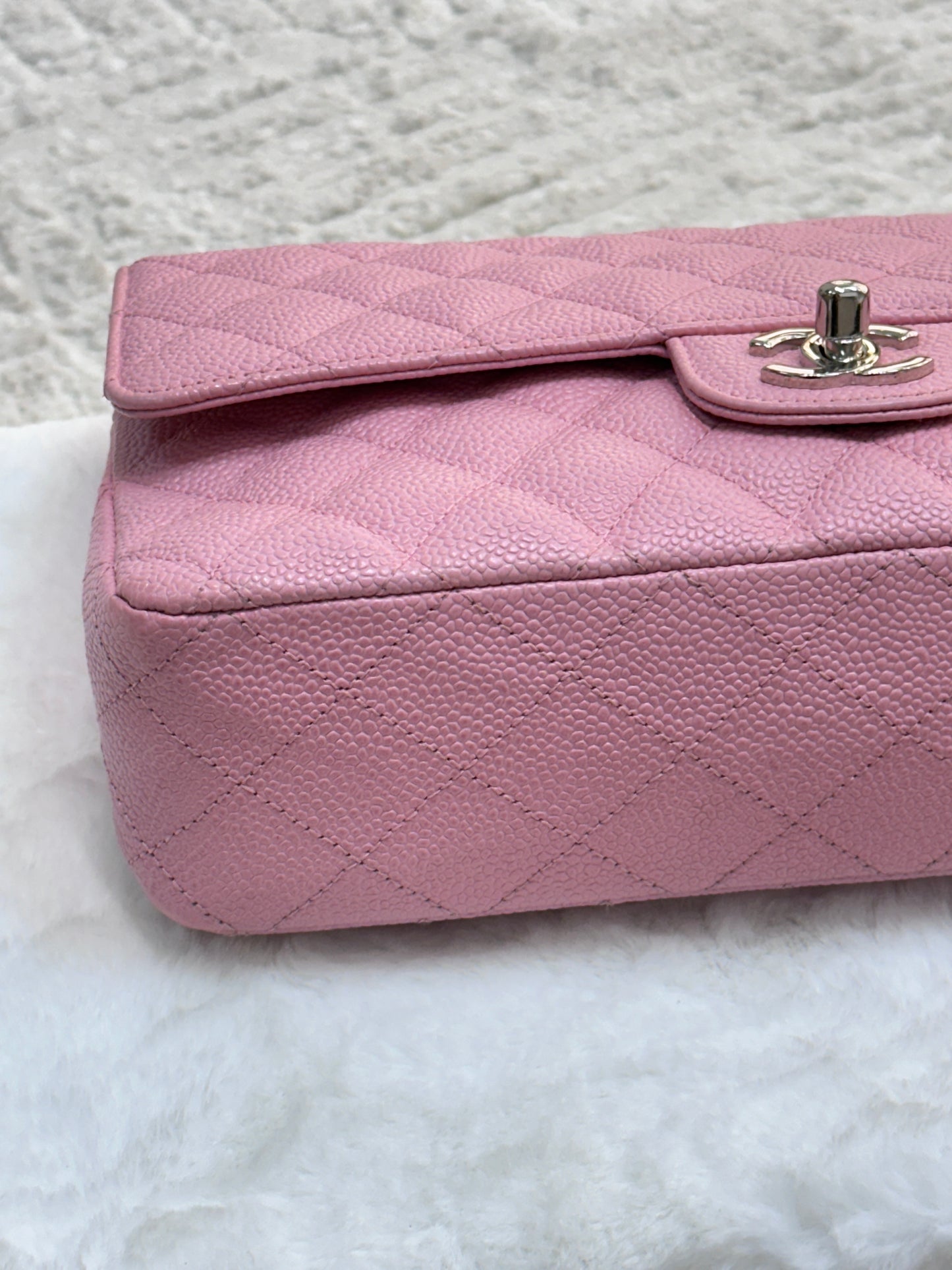 Chanel Medium Caviar Classic Double Flap Pink