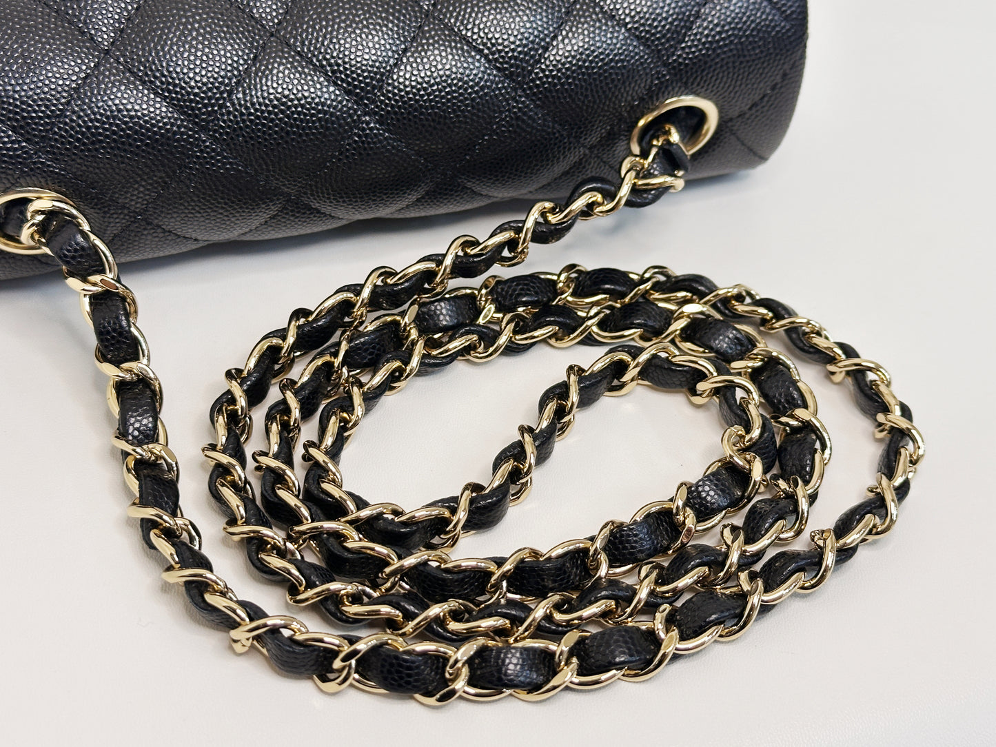 Chanel Mini Rectangular Classic Flap Black Bag 17B LGHW 2456 holo card