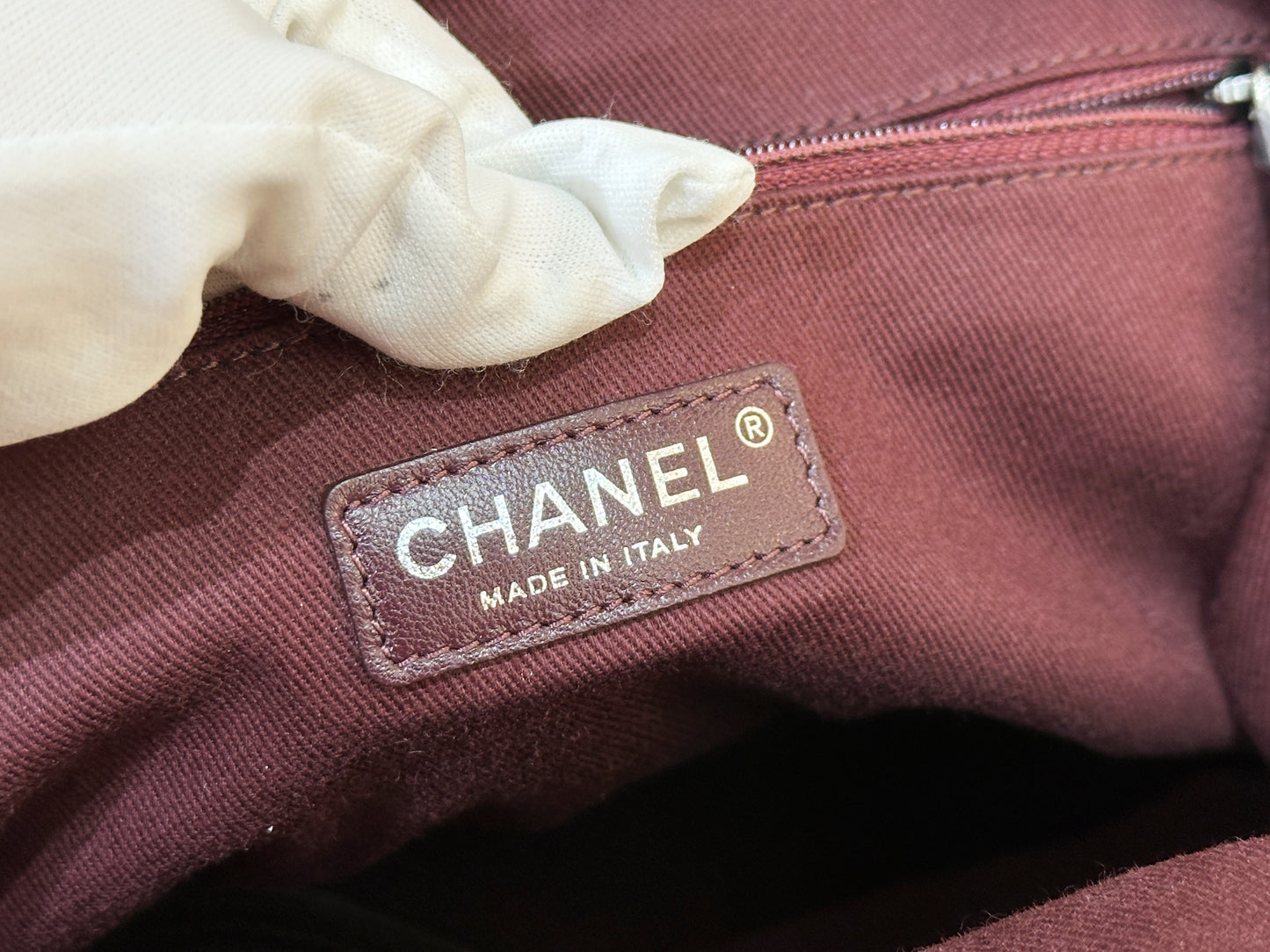 Chanel Green Graffiti Canvas On The Pavements Bowling Bag 2110 holo card