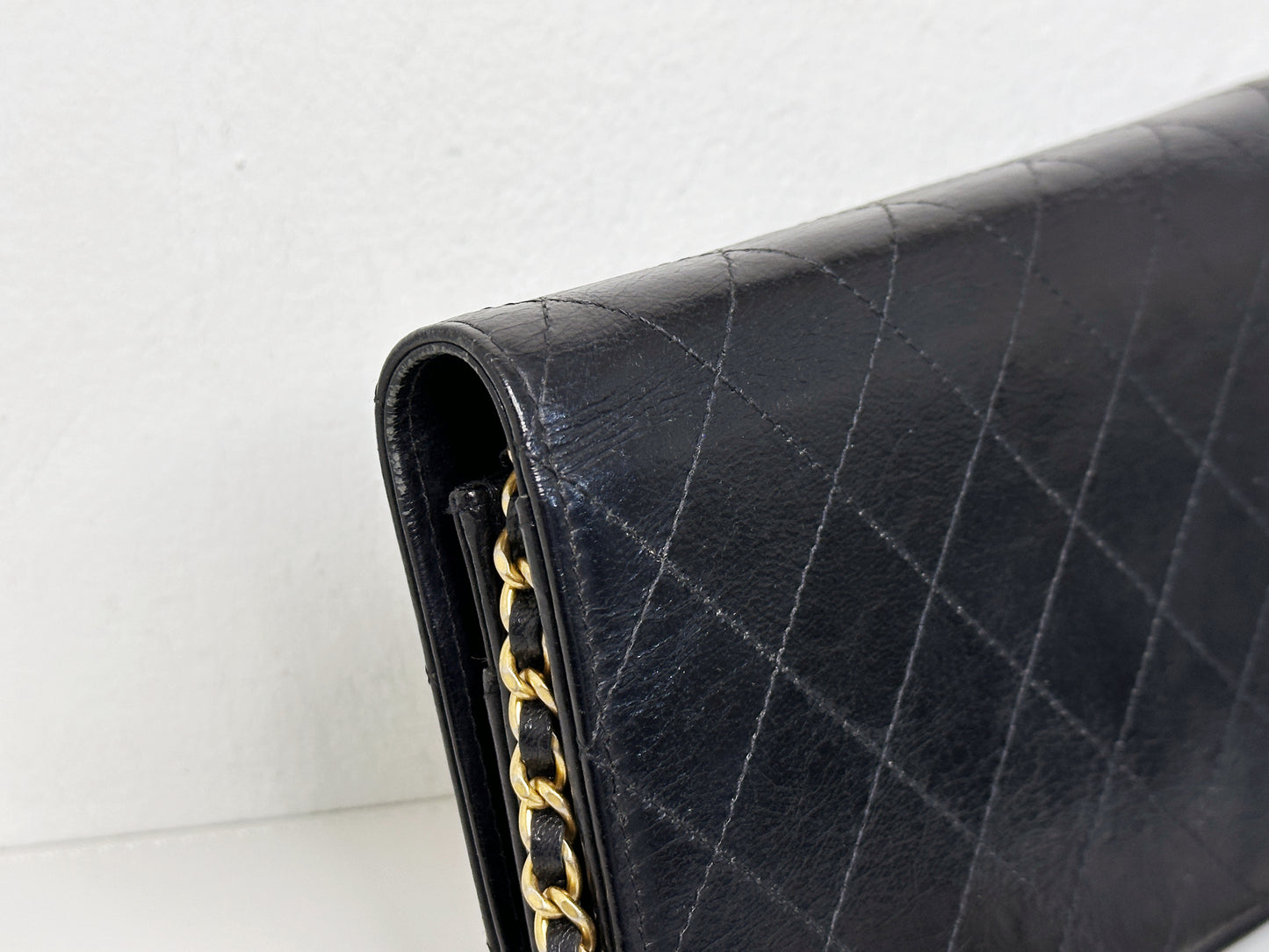 Chanel Golden Class Wallet on Chain Black 2650 holo card